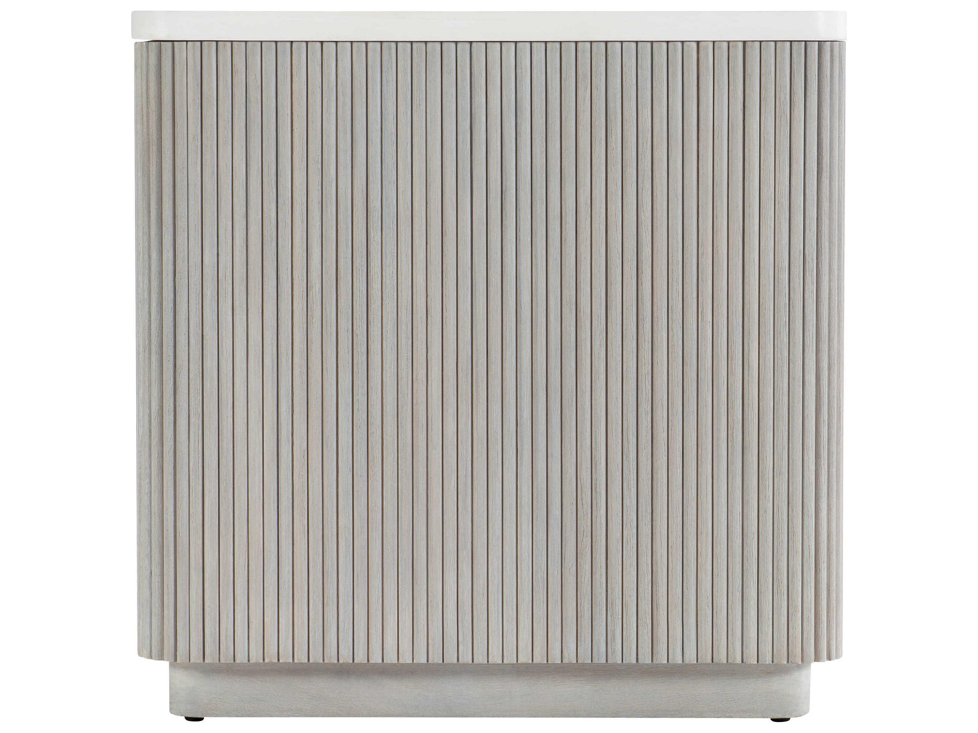 Bernhardt Living Colonnade Square Faux Stone End Table