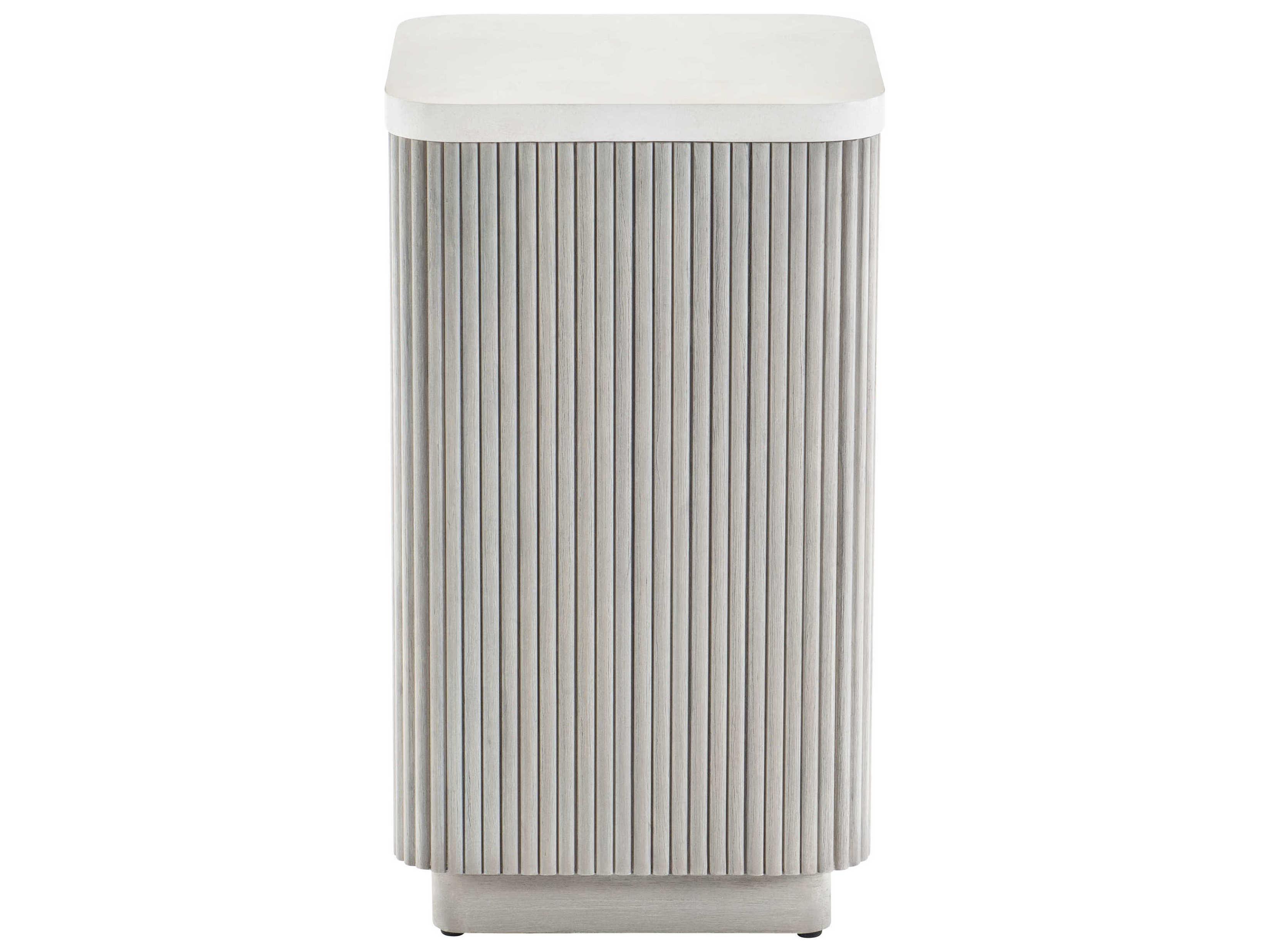 Bernhardt Living Colonnade Square Faux Stone Accent Table