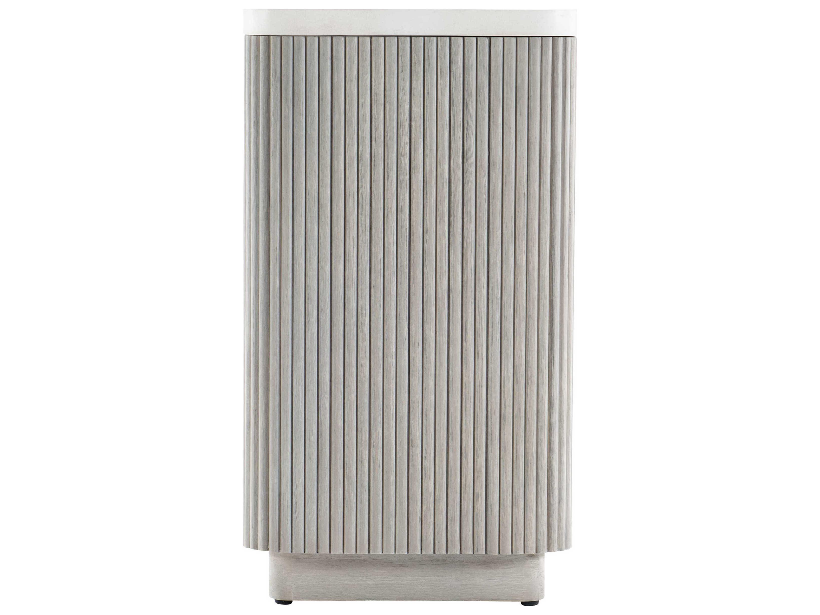 Bernhardt Living Colonnade Square Faux Stone Accent Table