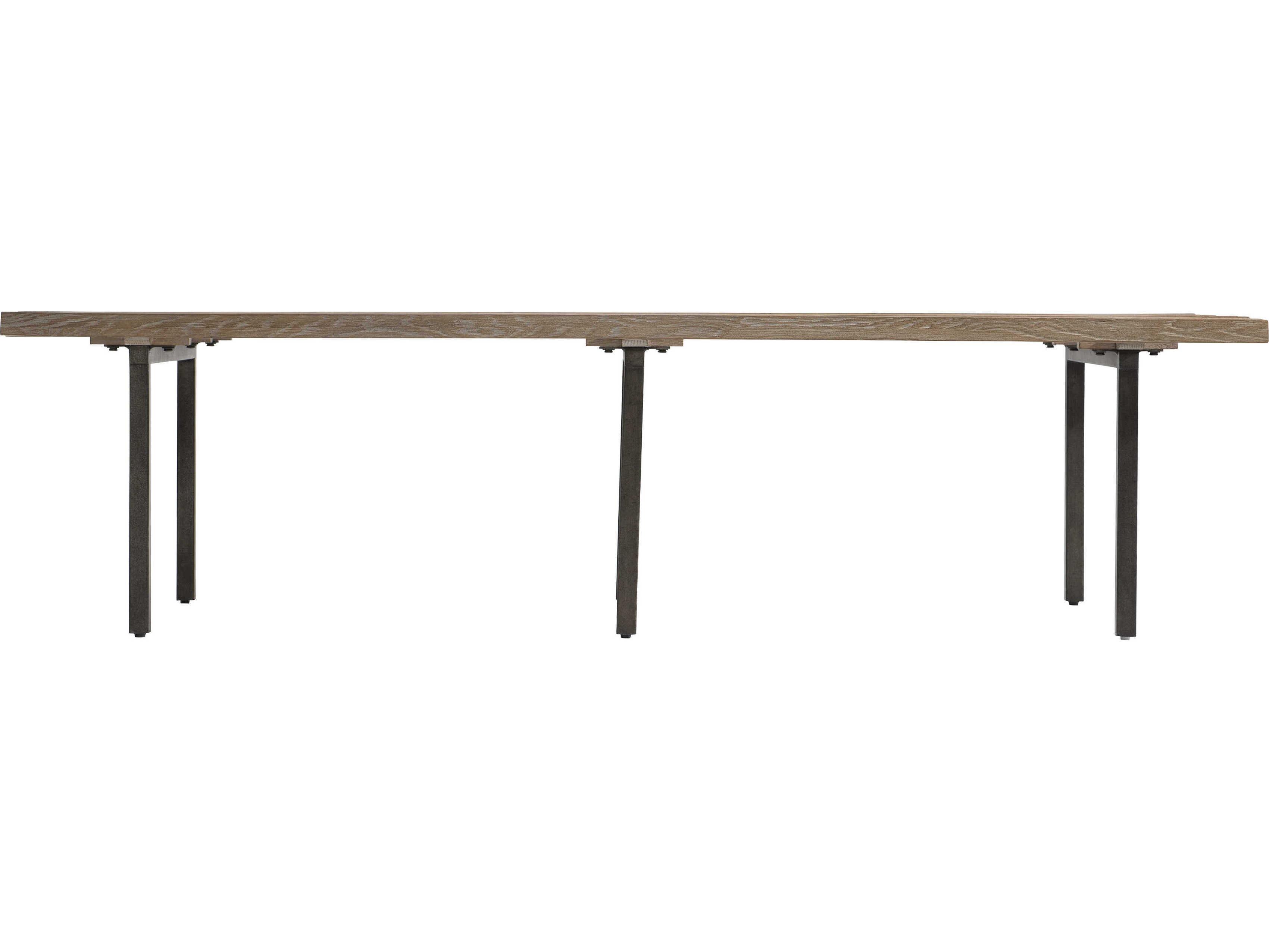 Bernhardt Brumley Rectangular Wood Marcona Anthracite Cocktail Table