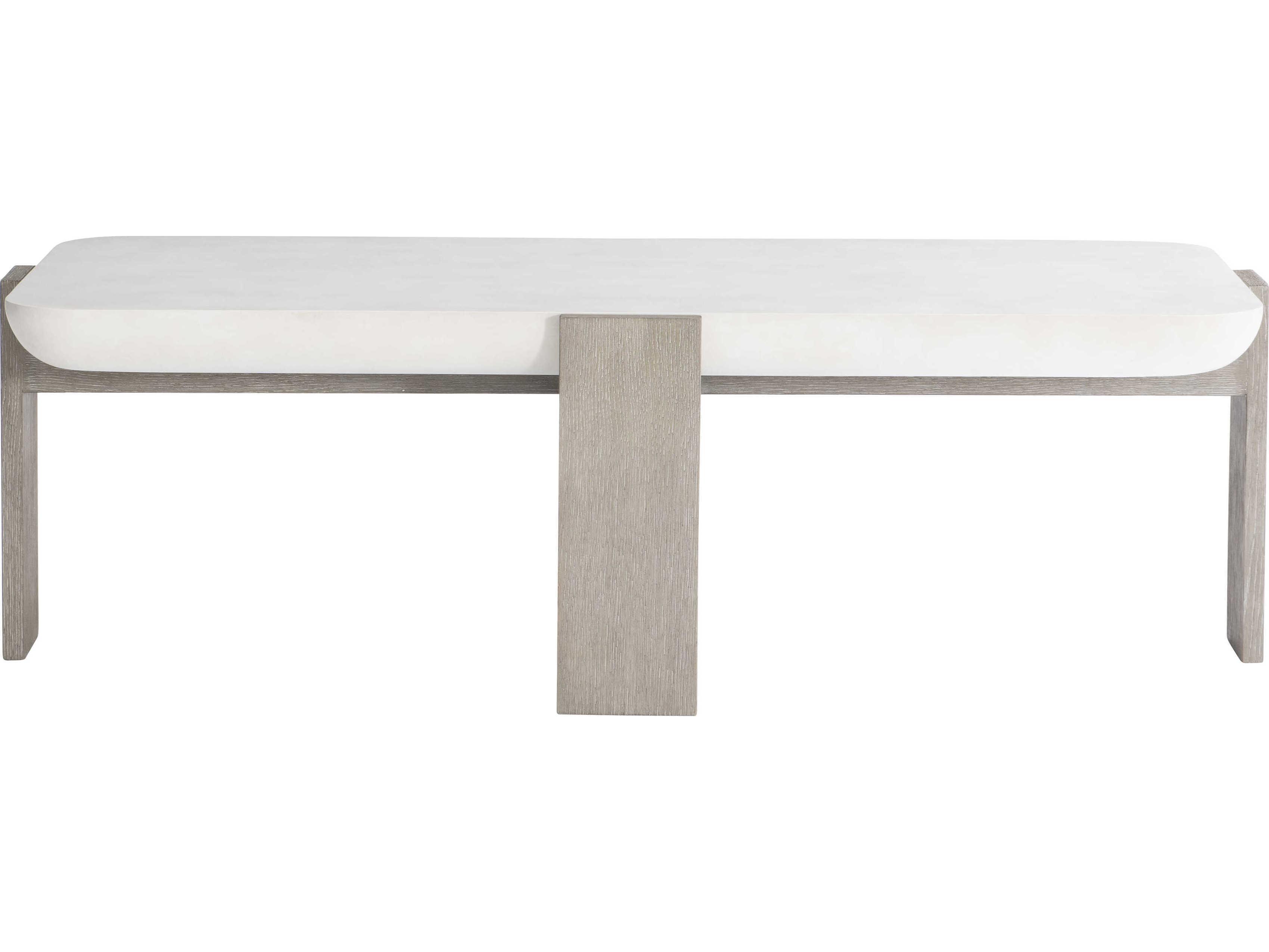 Bernhardt Gooding Rectangular Wood Sand Grey Flint Cocktail Table