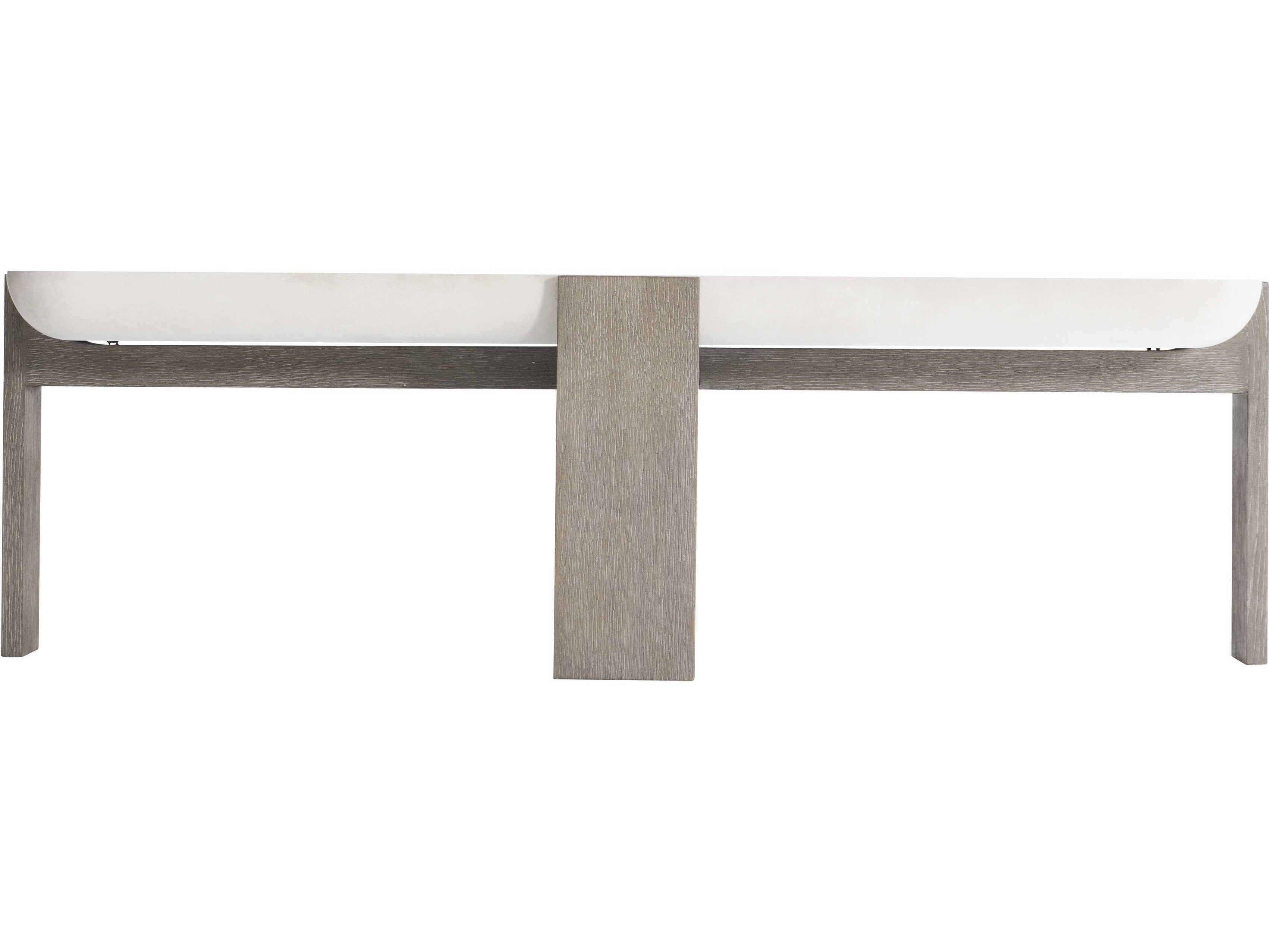 Bernhardt Gooding Rectangular Wood Sand Grey Flint Cocktail Table