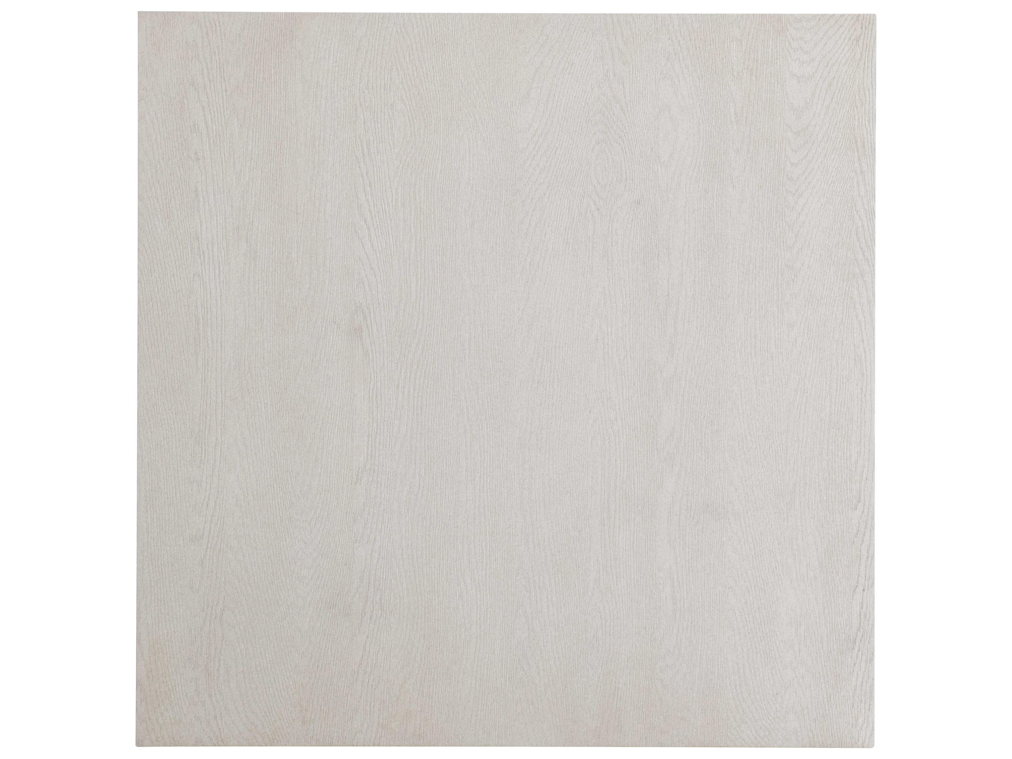 Bernhardt Blythe Square Wood Sandblasted White Cocktail Table