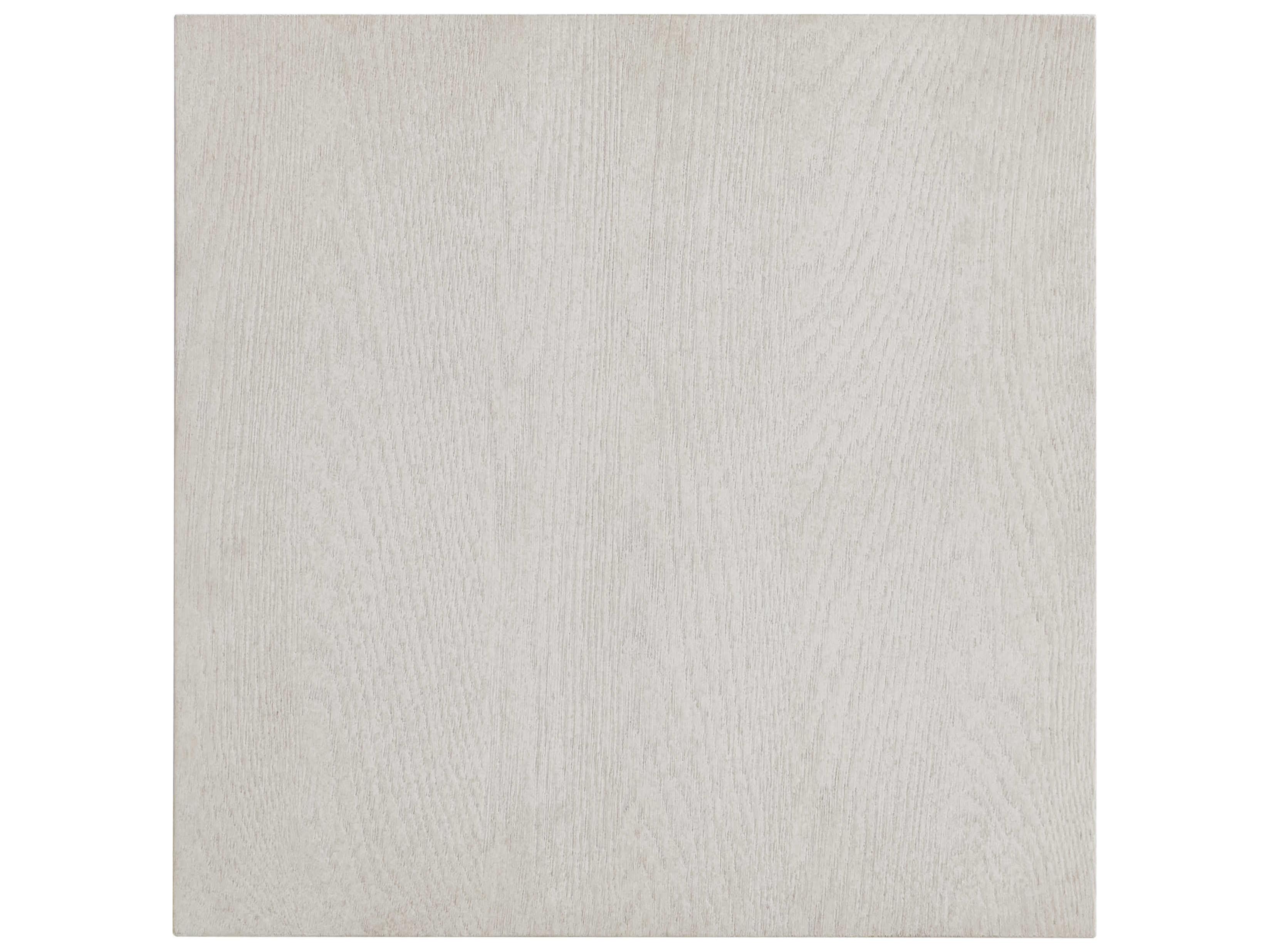 Bernhardt Blythe Square Wood Sandblasted White End Table