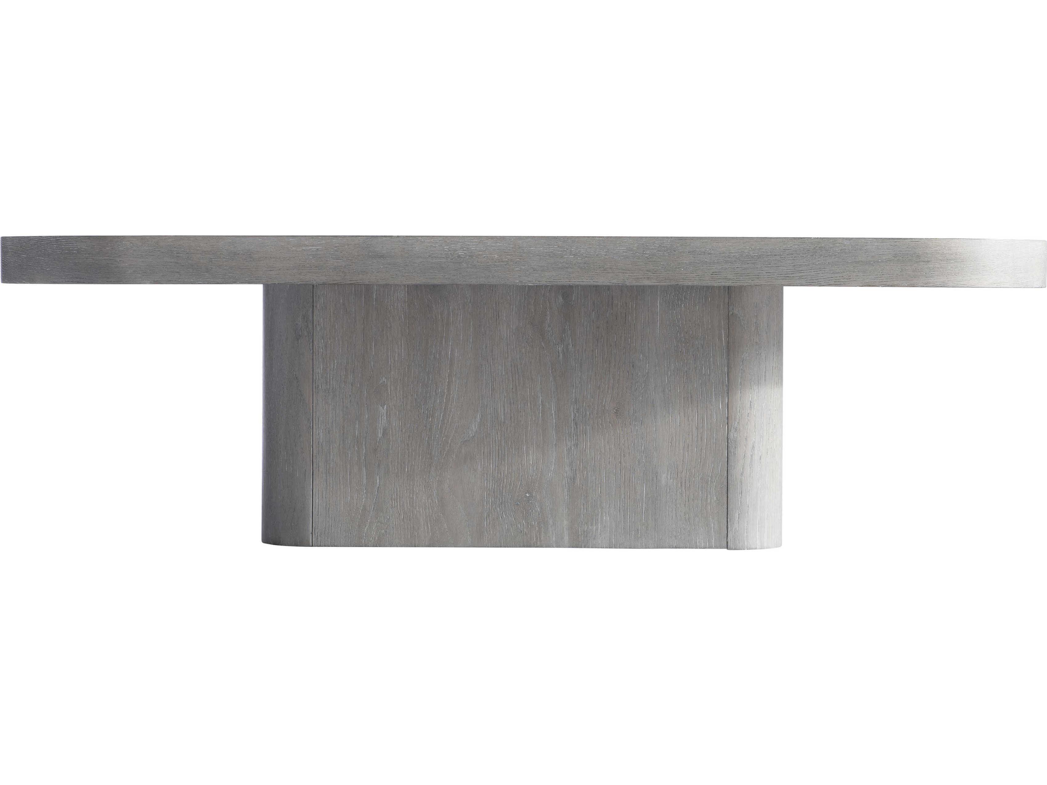 Bernhardt Marcato Rectangular Wood Cerused Greige Cocktail Table