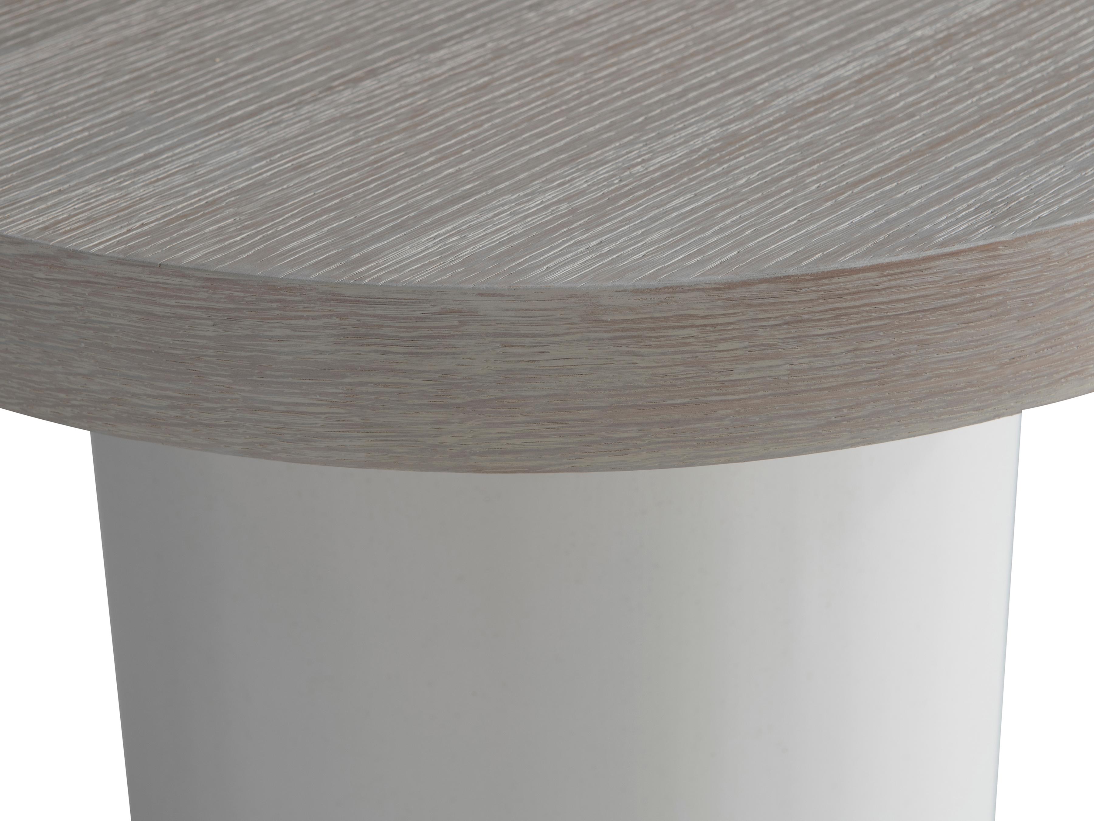 Bernhardt Turo Round Wood End Table