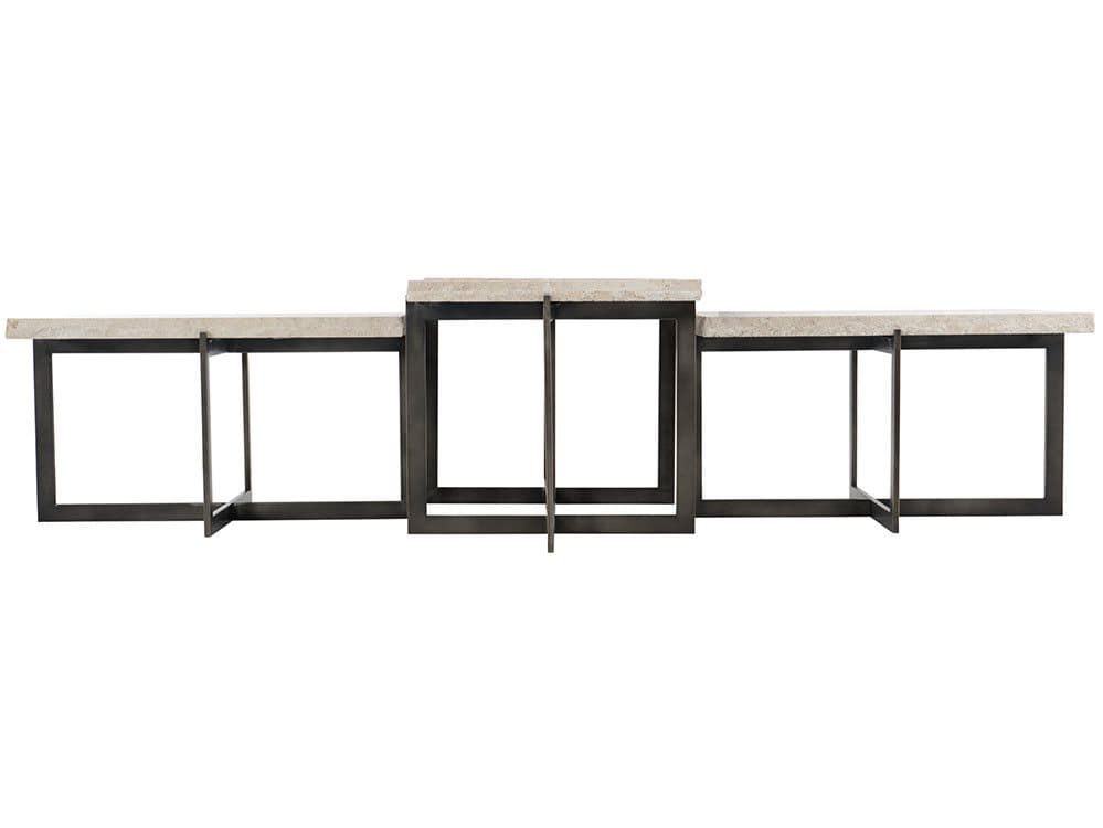 Bernhardt Hathaway Rectangular Stone Bunching Cocktail Table