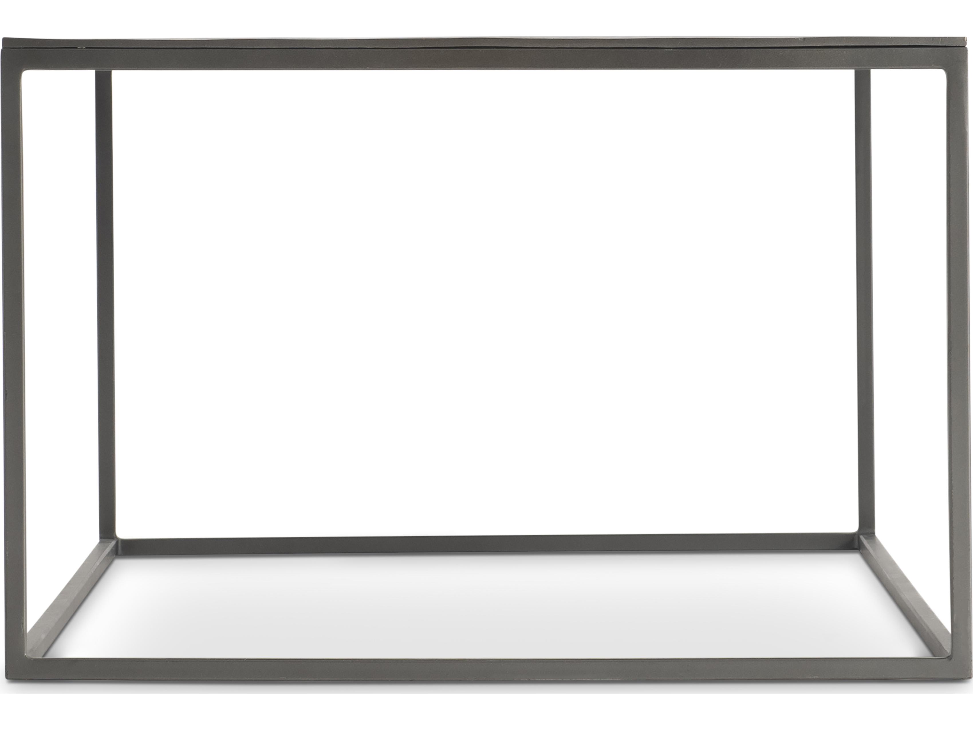 Bernhardt Thompson Rectangular Metal Graphite Coffee Table