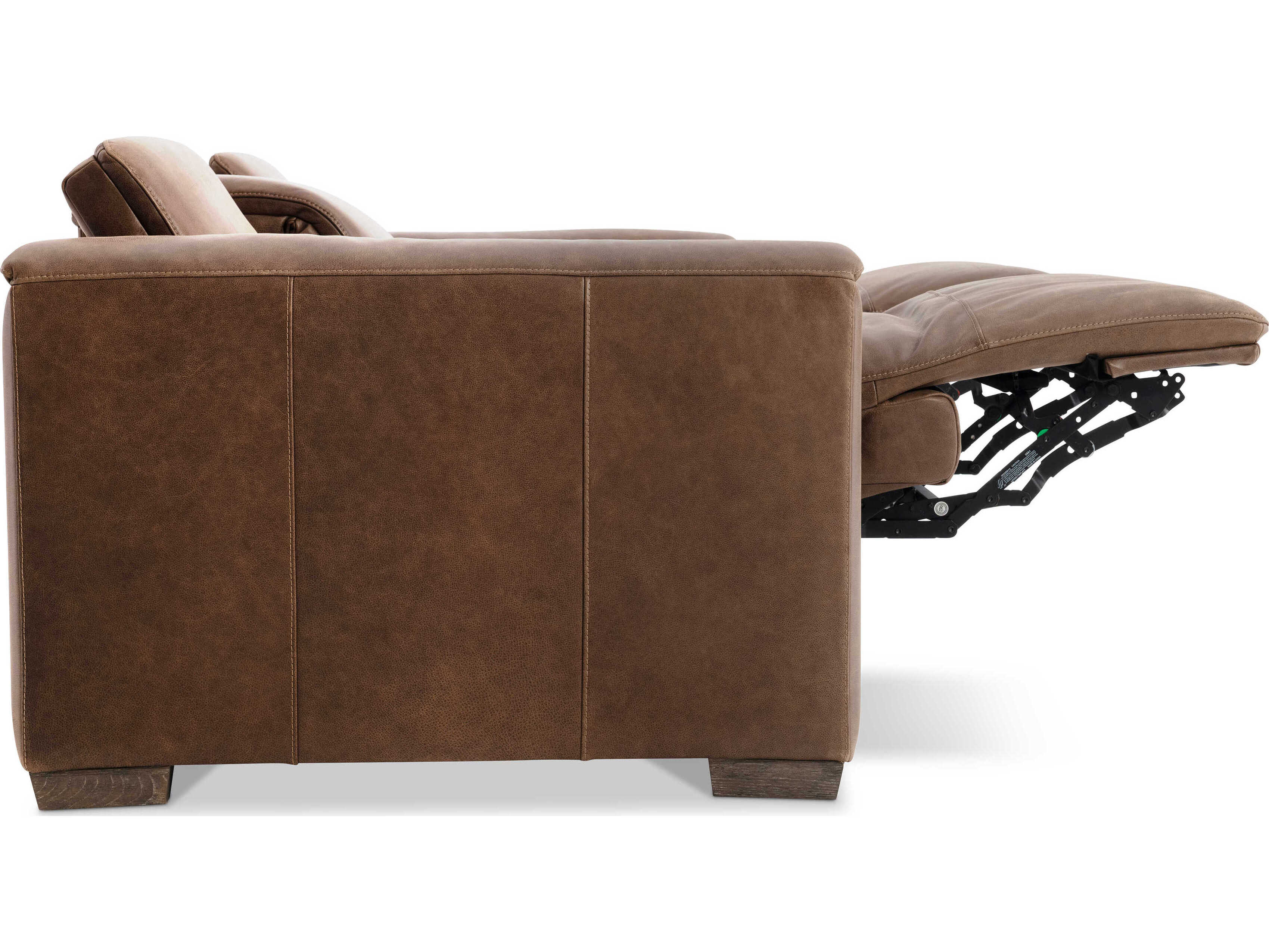 Bernhardt Billings Brown Leather Sofa