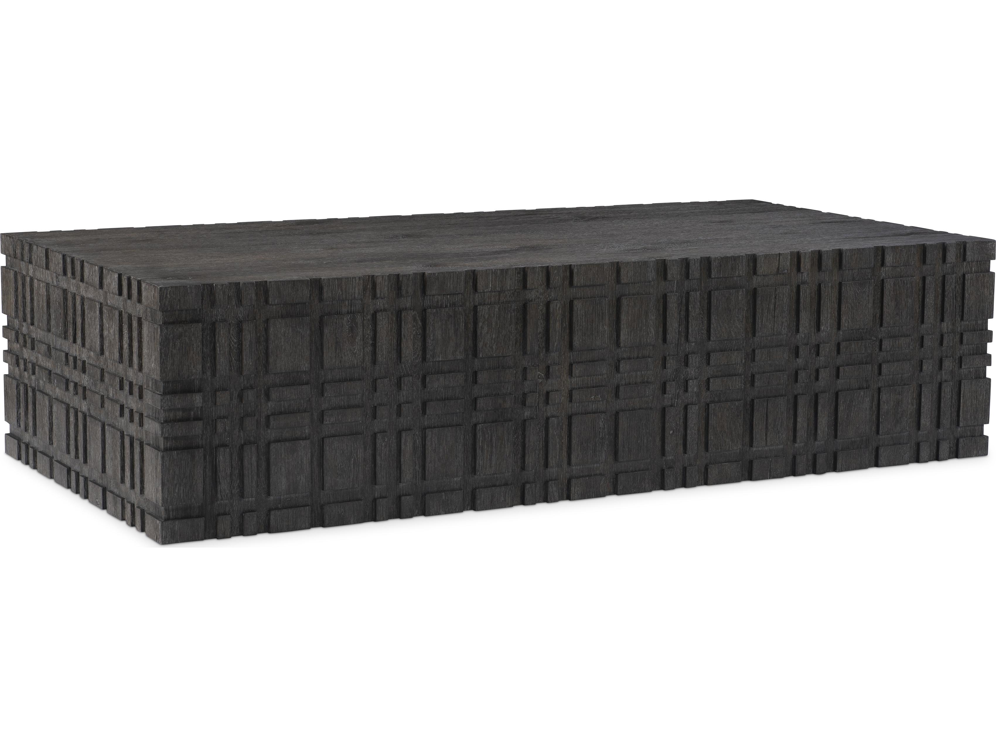 Bernhardt Cowley Rectangular Wood Dark Brown Coffee Table