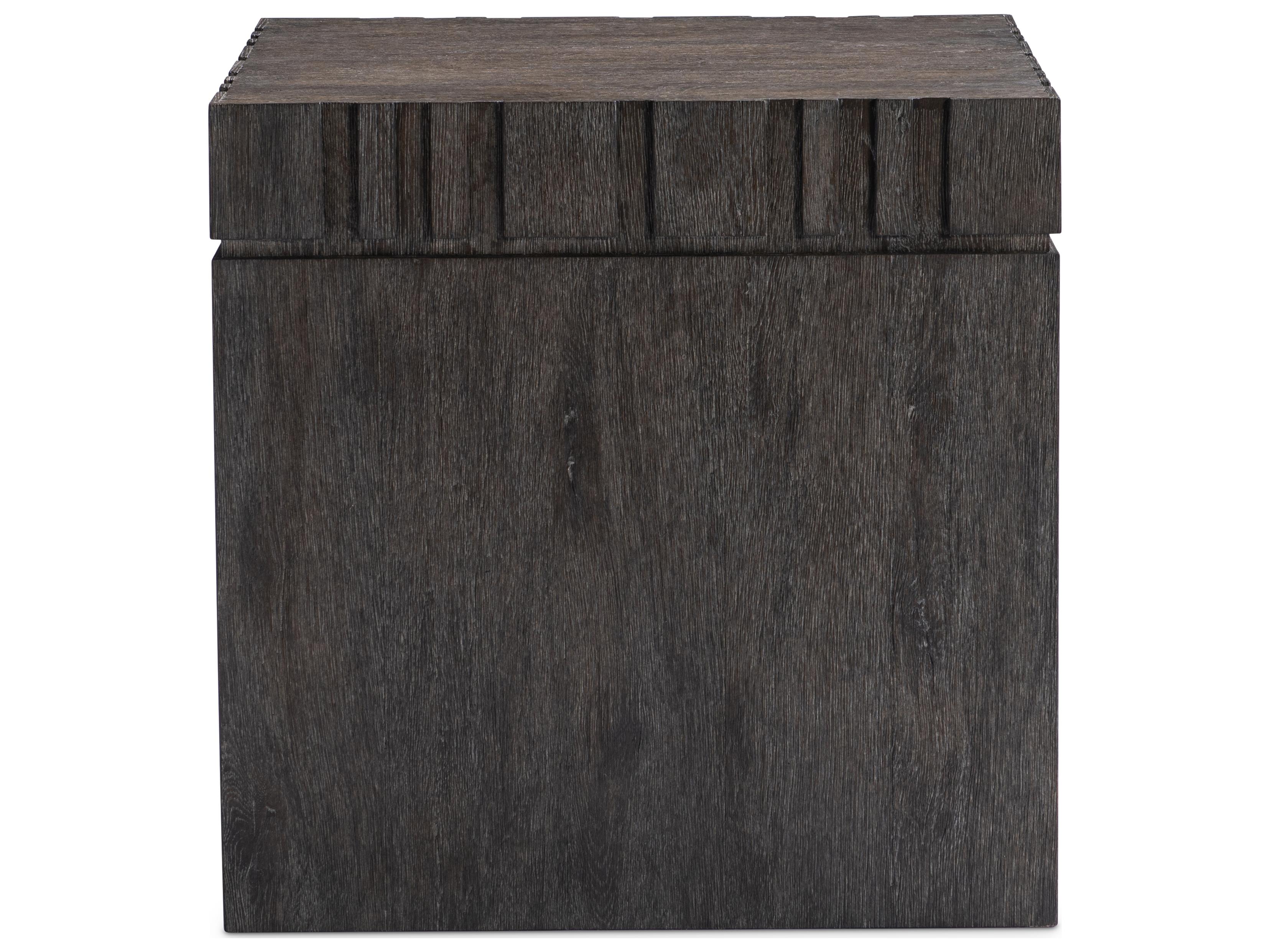 Bernhardt Cowley Square Wood Dark Brown End Table