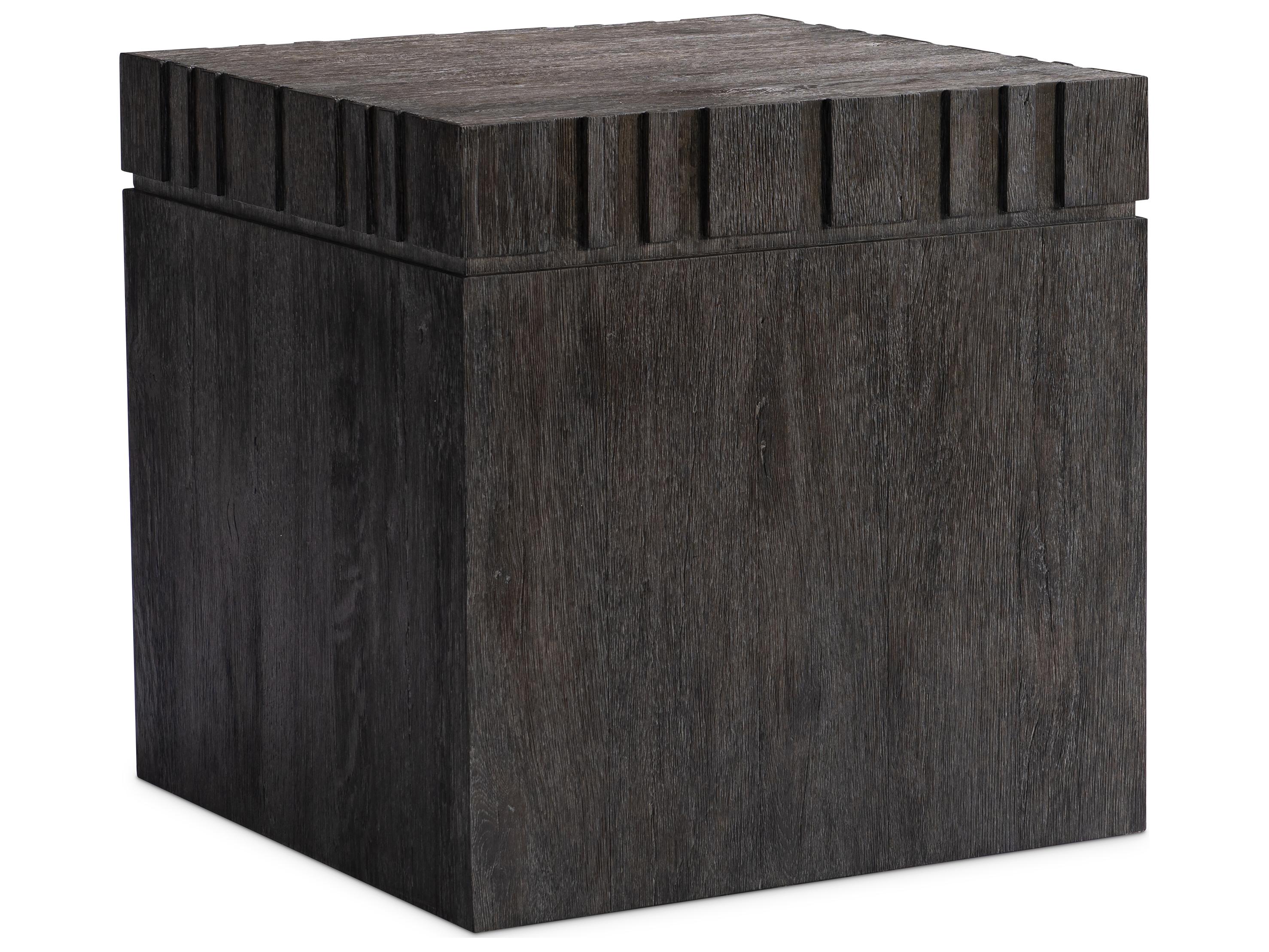Bernhardt Cowley Square Wood Dark Brown End Table