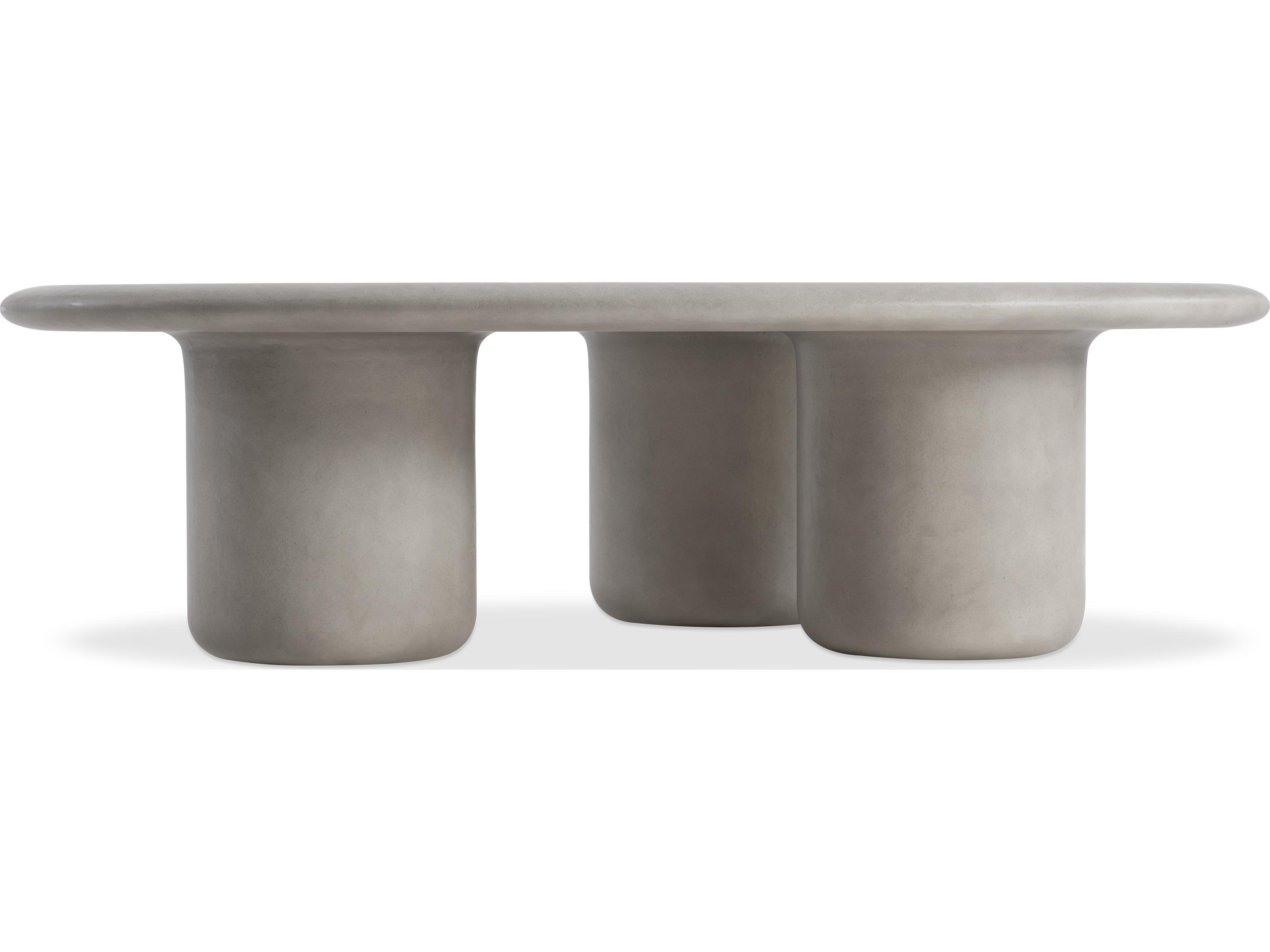 Bernhardt Decliff Concrete Beige Coffee Table