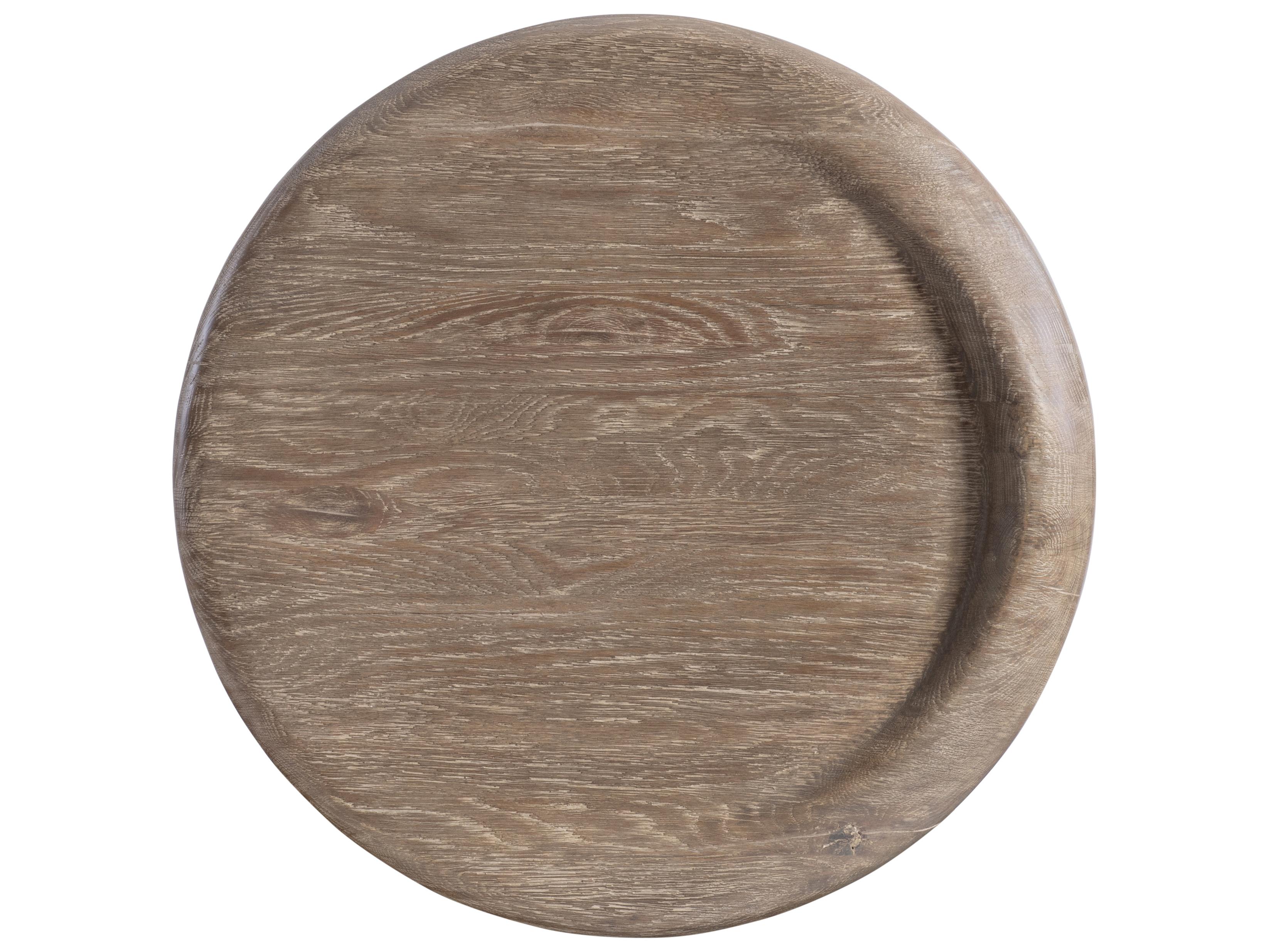 Bernhardt Bryant Round Resin Brown End Table