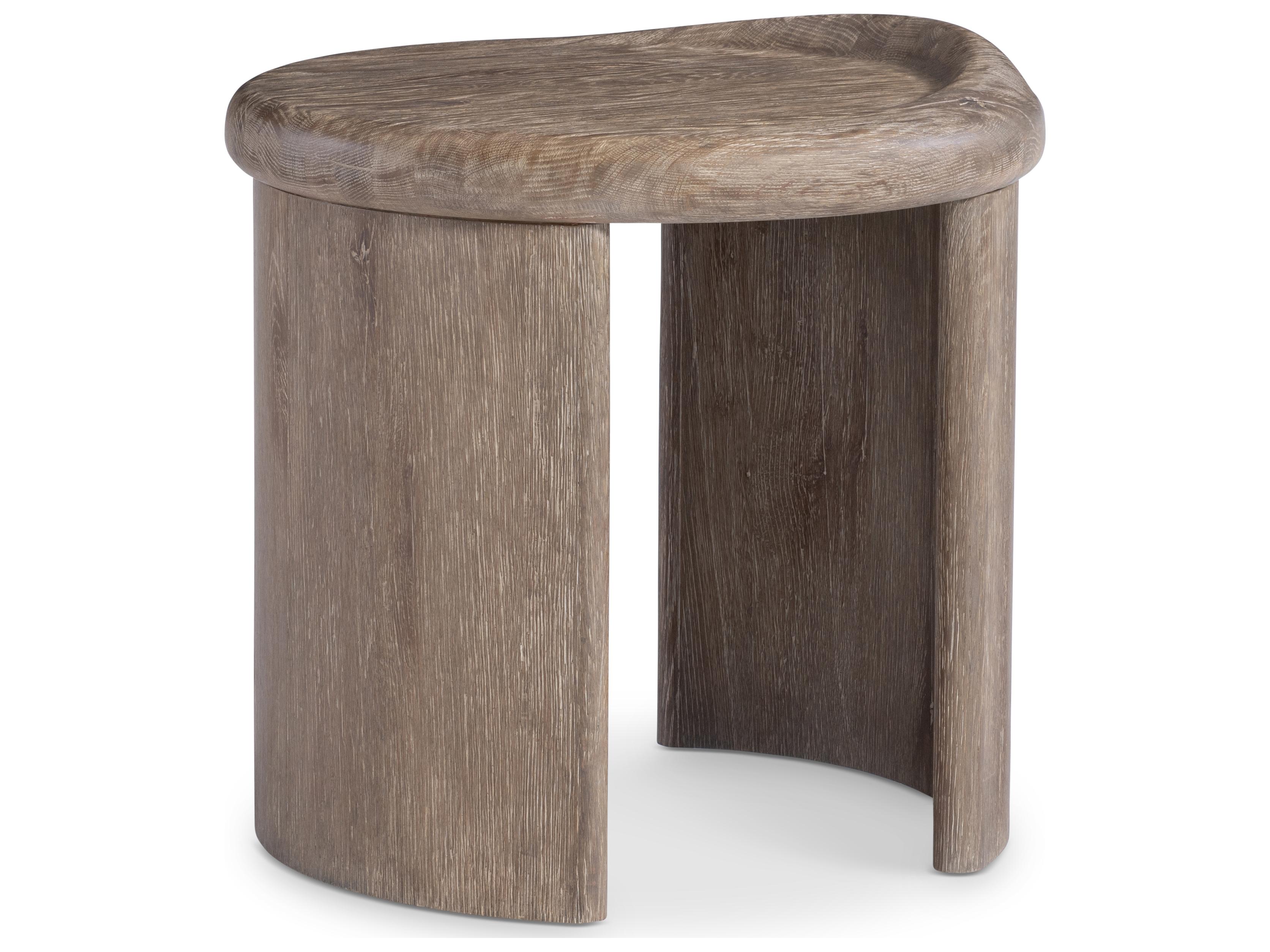 Bernhardt Bryant Round Resin Brown End Table