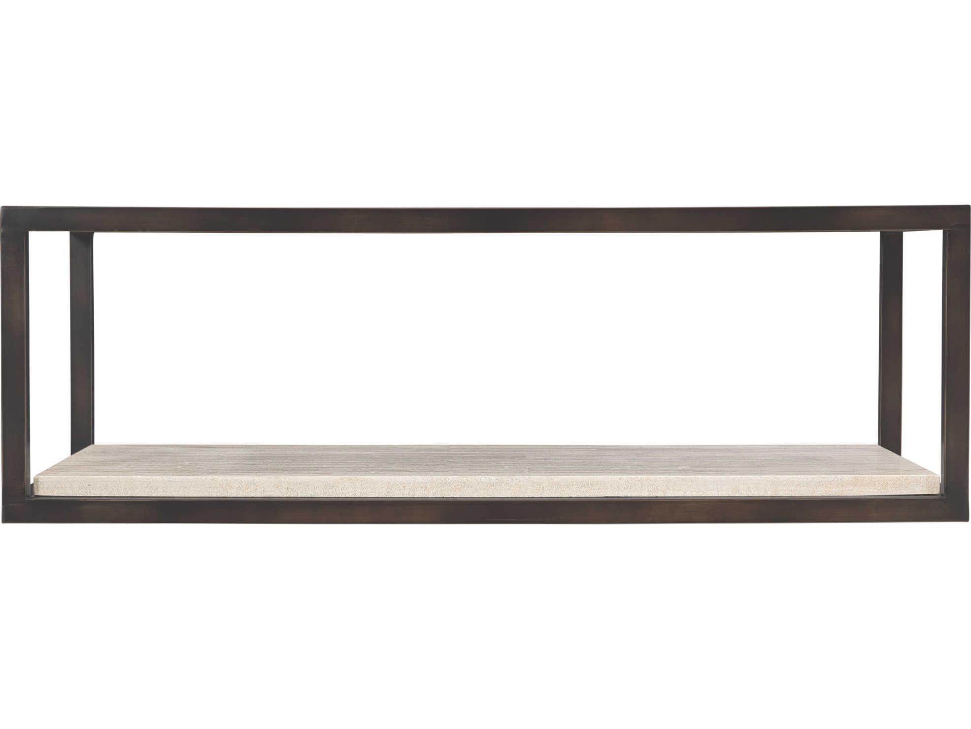 Bernhardt Kinsley Rectangular Glass Bronze Cocktail Table