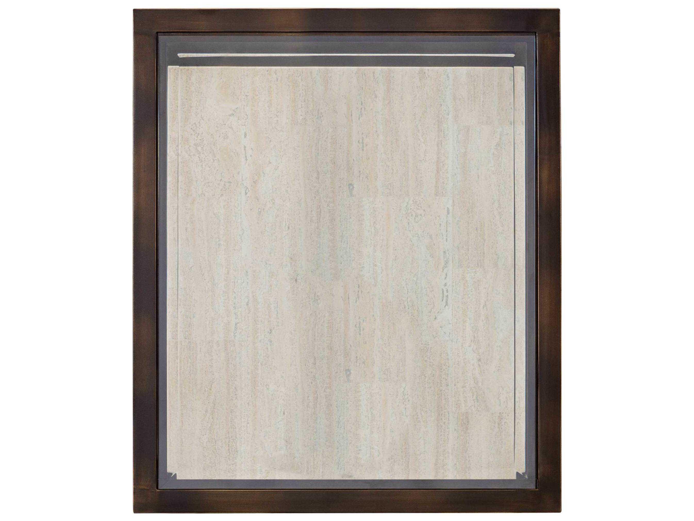 Bernhardt Kinsley Square Glass Bronze End Table