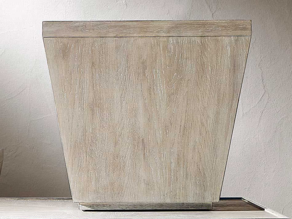 Bernhardt Landers Square Wood Cerused Greige End Table