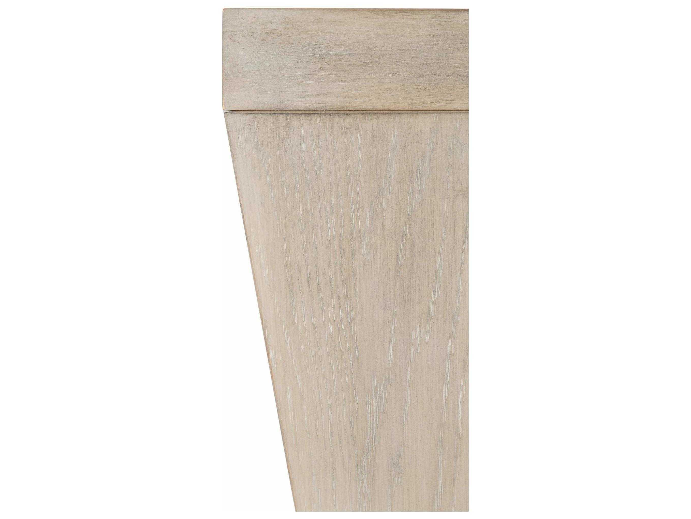 Bernhardt Landers Square Wood Cerused Greige End Table
