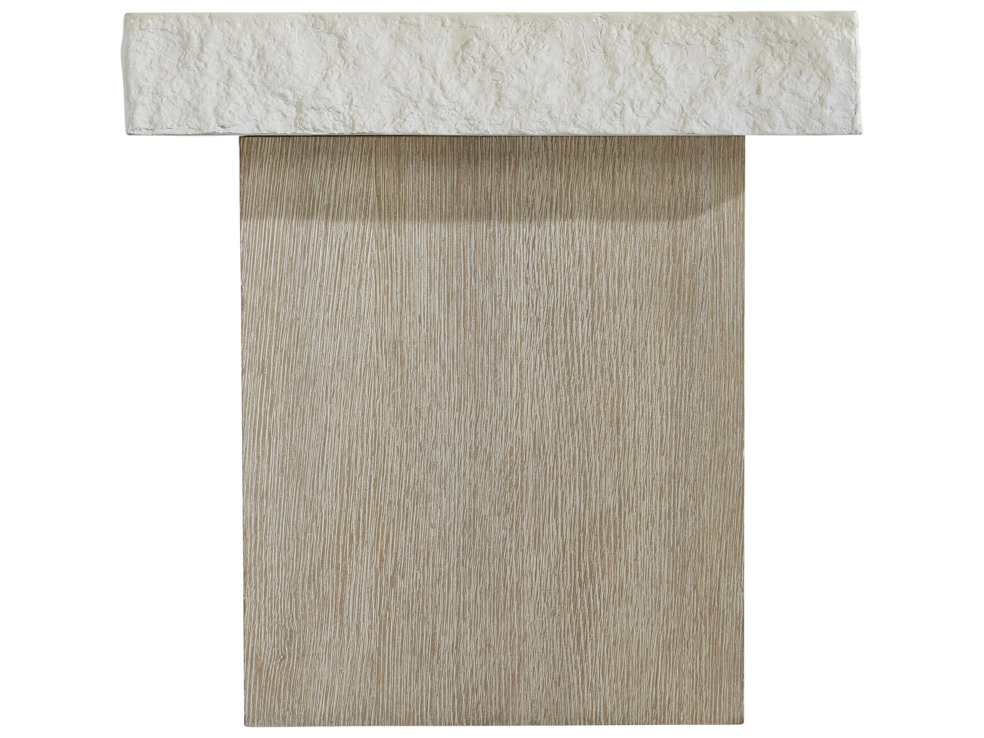 Bernhardt Beauclair Square Concrete Flaxen End Table