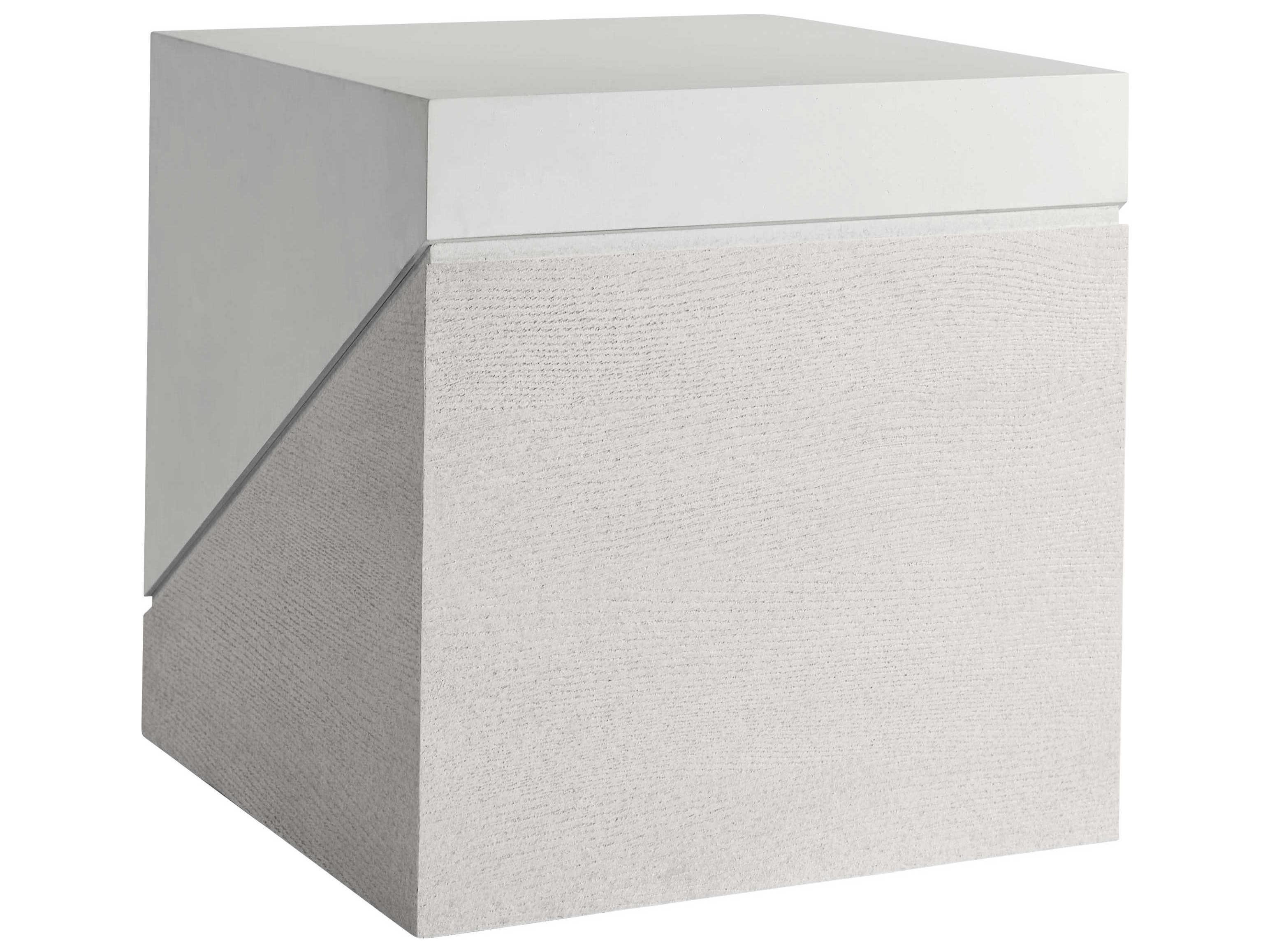 Bernhardt Ellison Square Adobe Faux Stone End Table