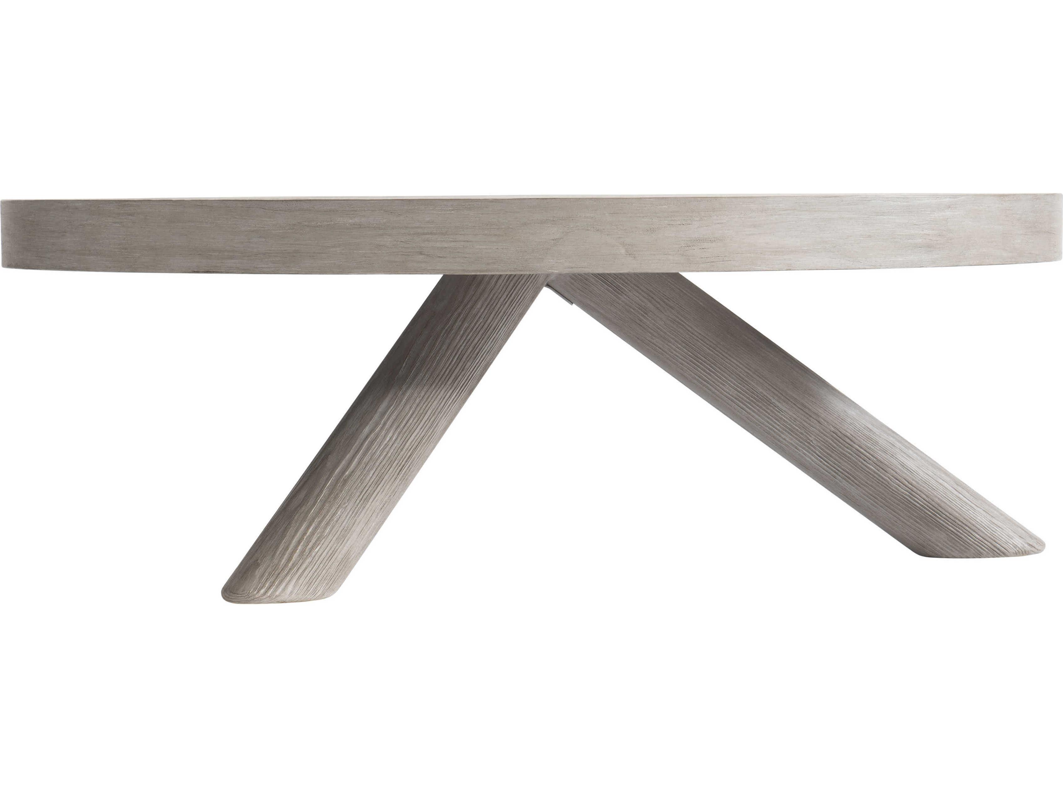 Bernhardt Harmon Round Wood Gris Cocktail Table
