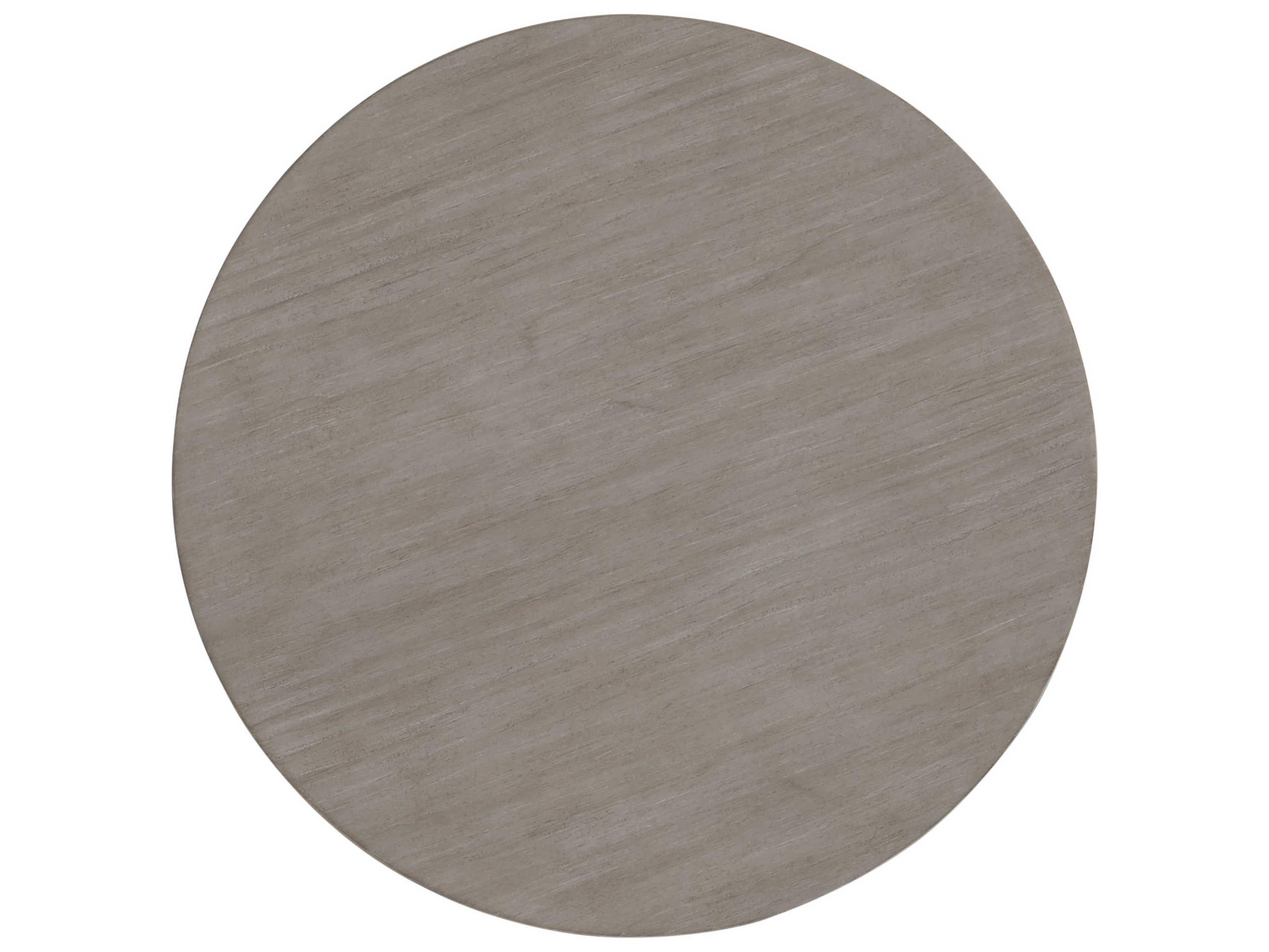 Bernhardt Harmon Round Wood Gris End Table
