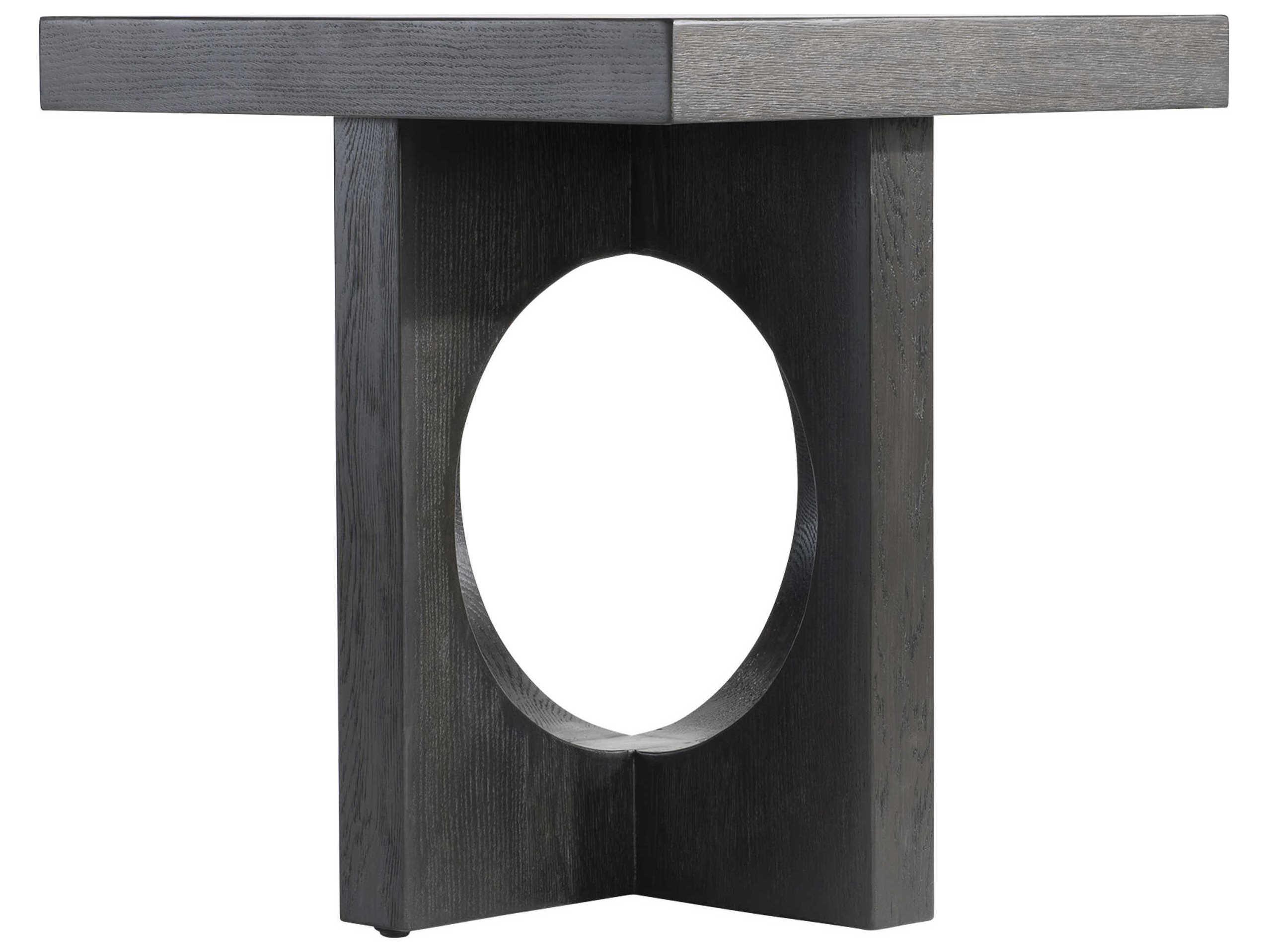 Bernhardt Micah Rectangular Wood Black Truffle End Table