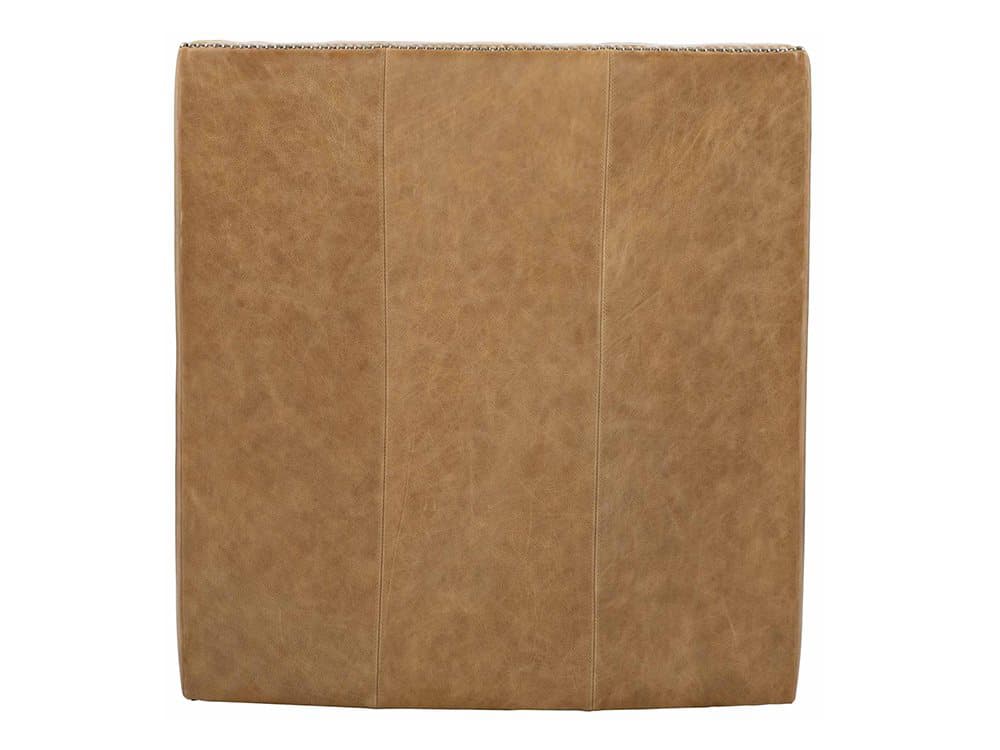 Bernhardt Candace Brown Leather Accent Swivel Chair