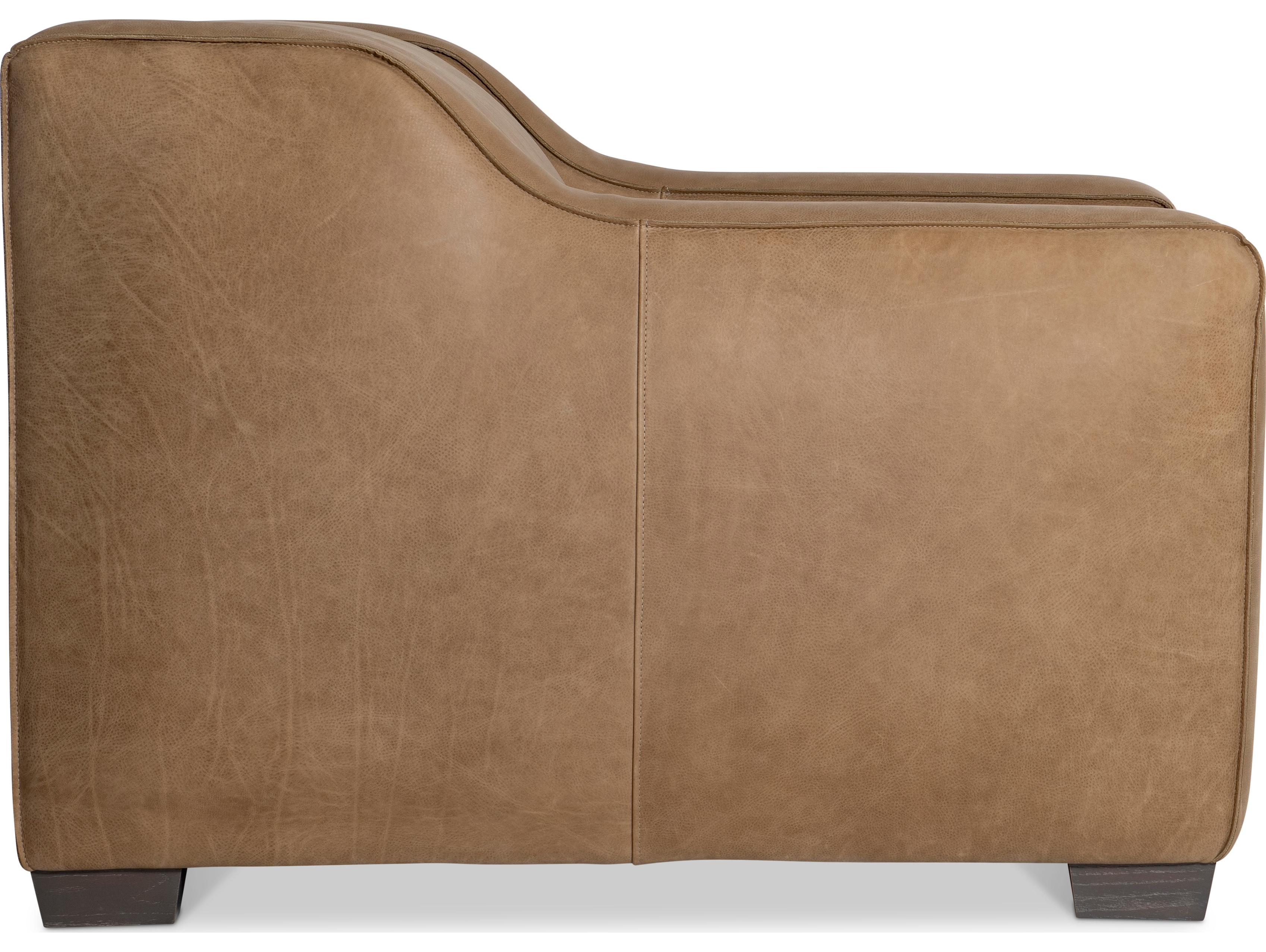 Bernhardt Flynn Beige Leather Accent Chair
