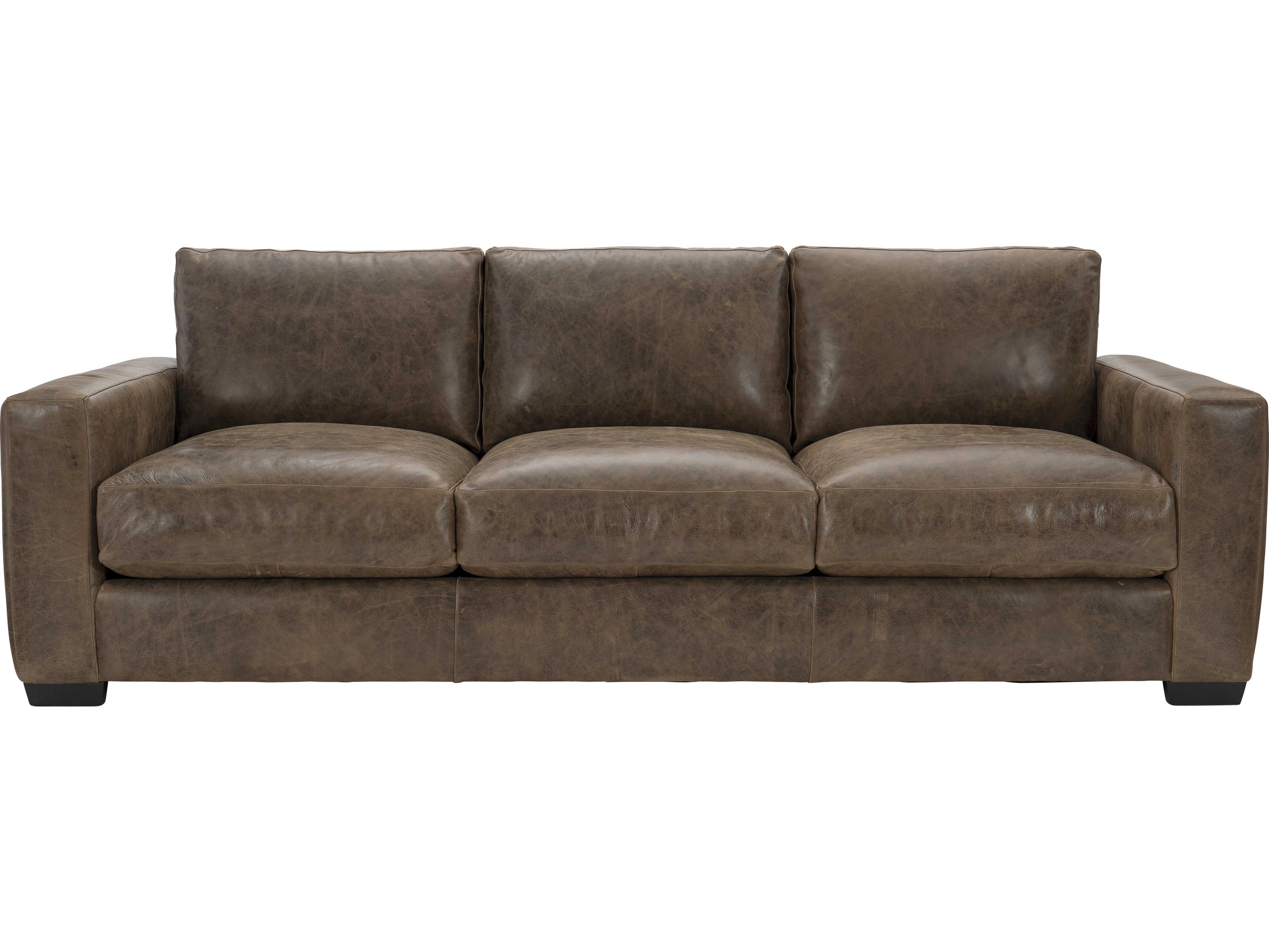 Bernhardt Dawkins Leather Sofa