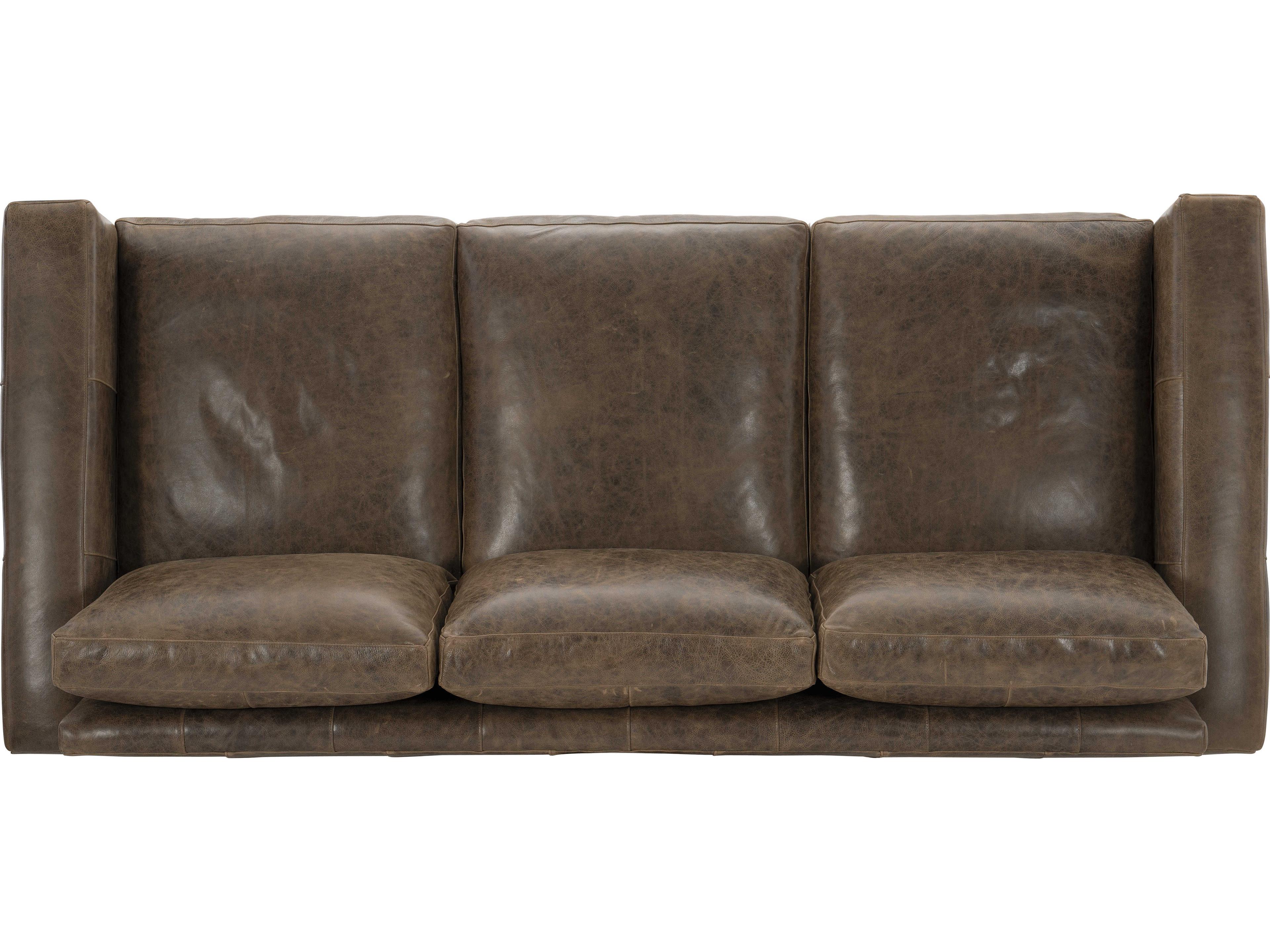 Bernhardt Dawkins Leather Sofa