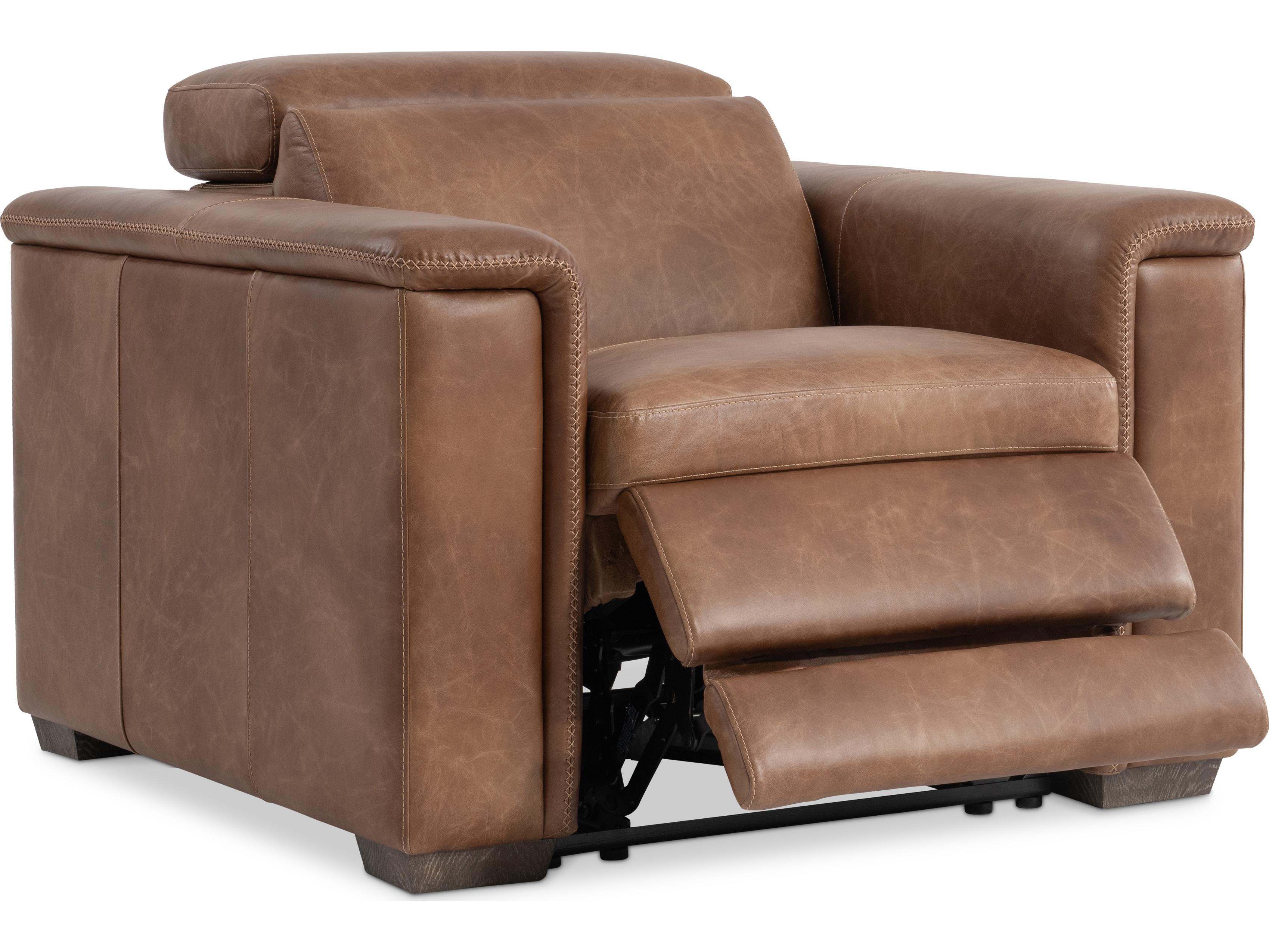 Bernhardt Lioni Brown Leather Recliner