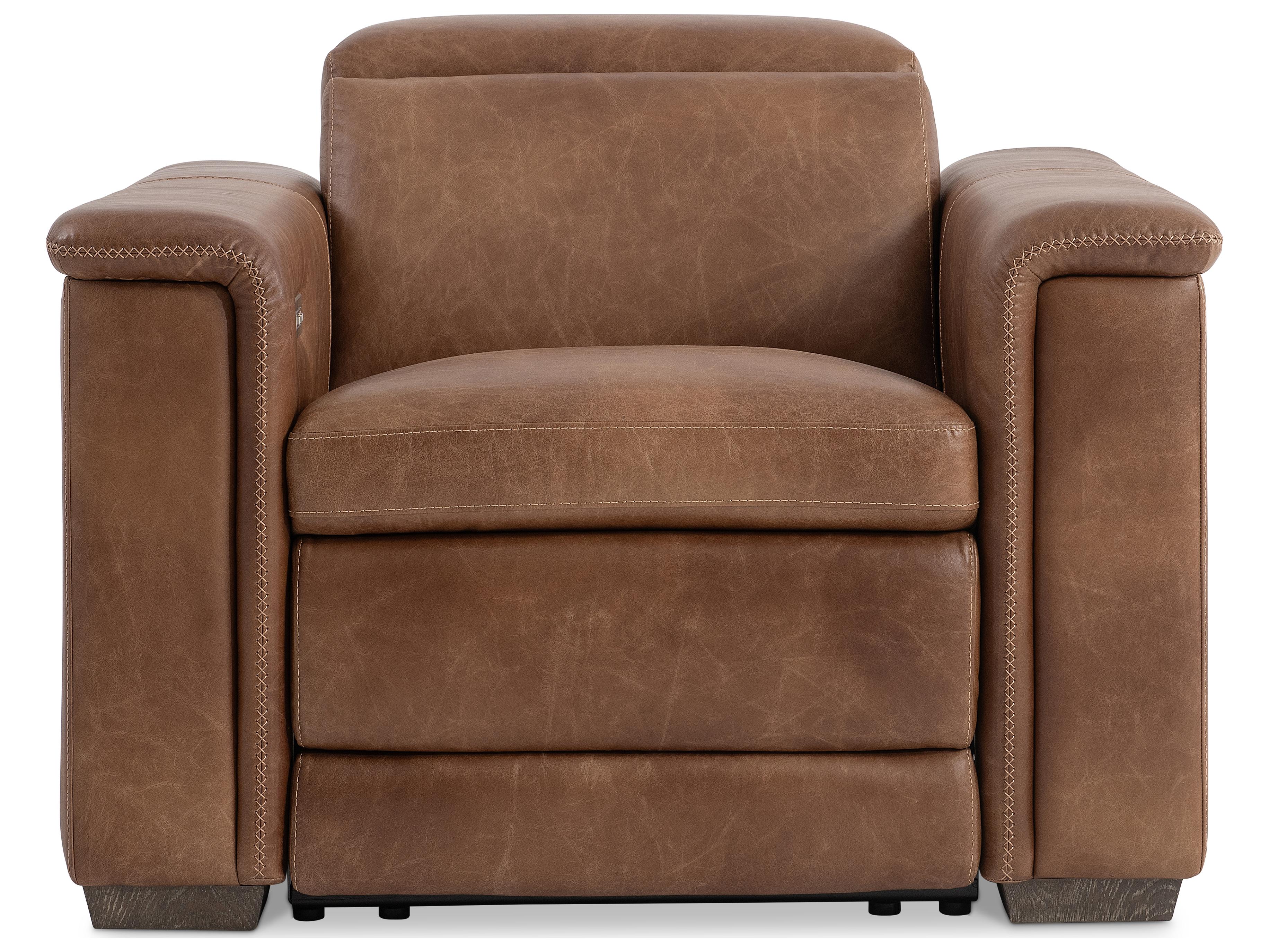 Bernhardt Lioni Brown Leather Recliner