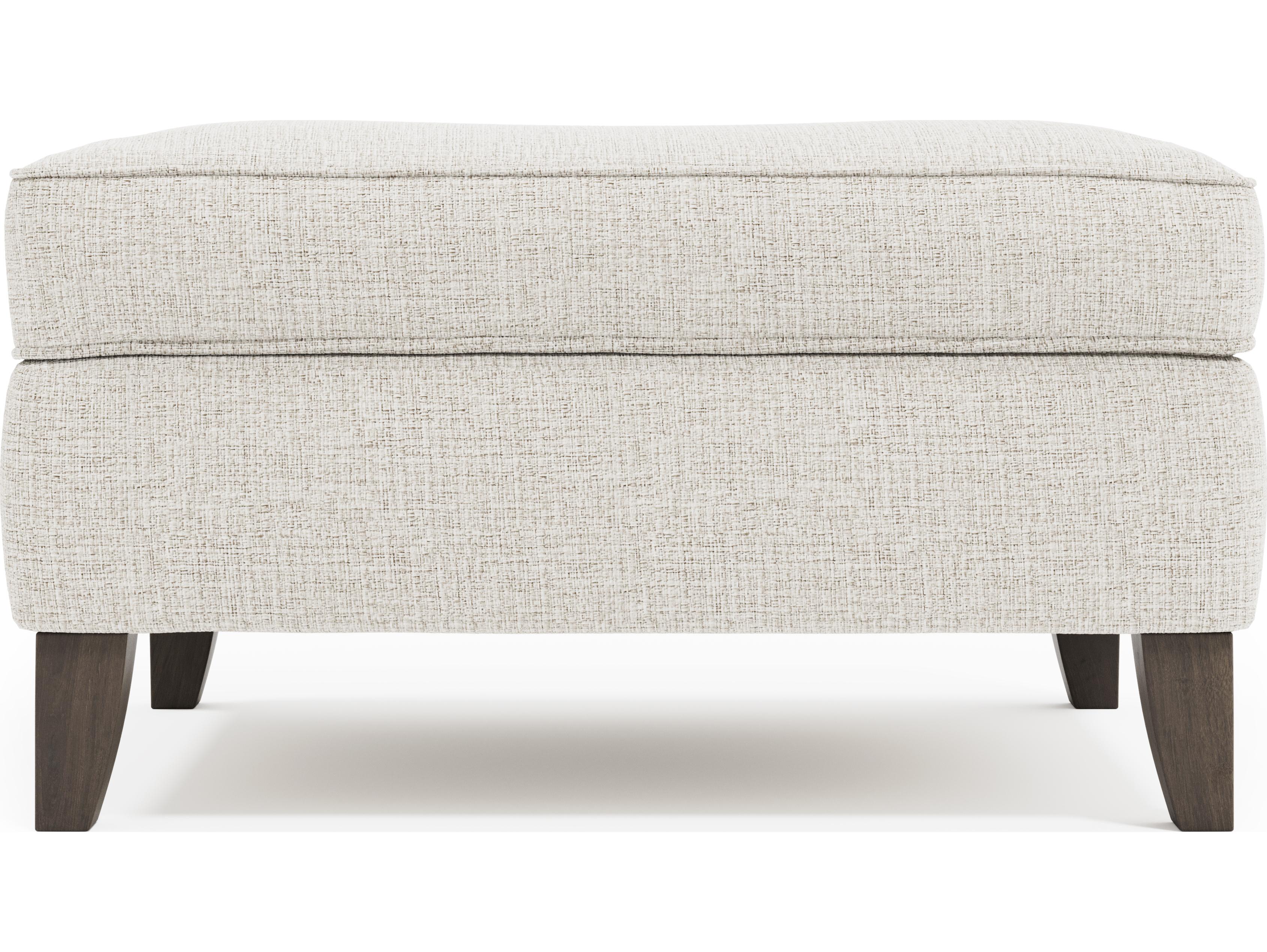 Bernhardt Addison Beige Upholstered Ottoman