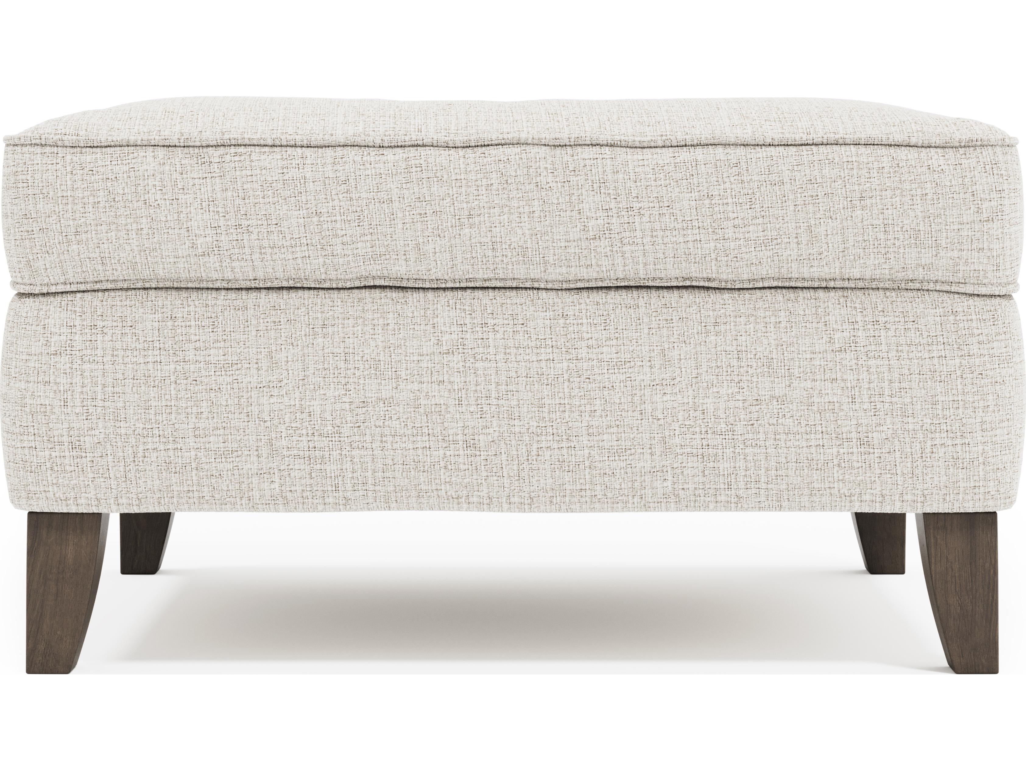 Bernhardt Addison Beige Upholstered Ottoman