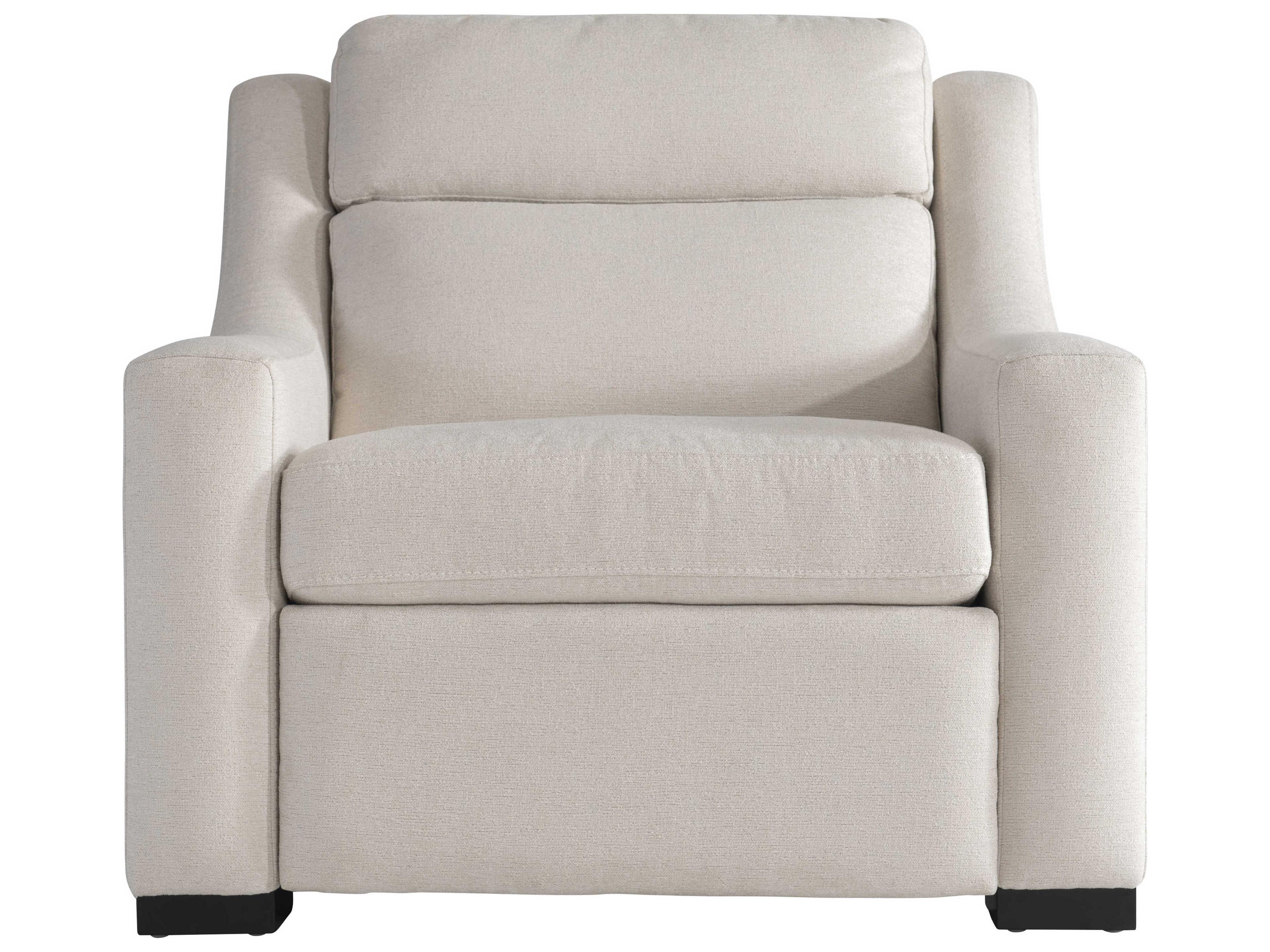 Bernhardt Germain Power Motion White Upholstered Recliner