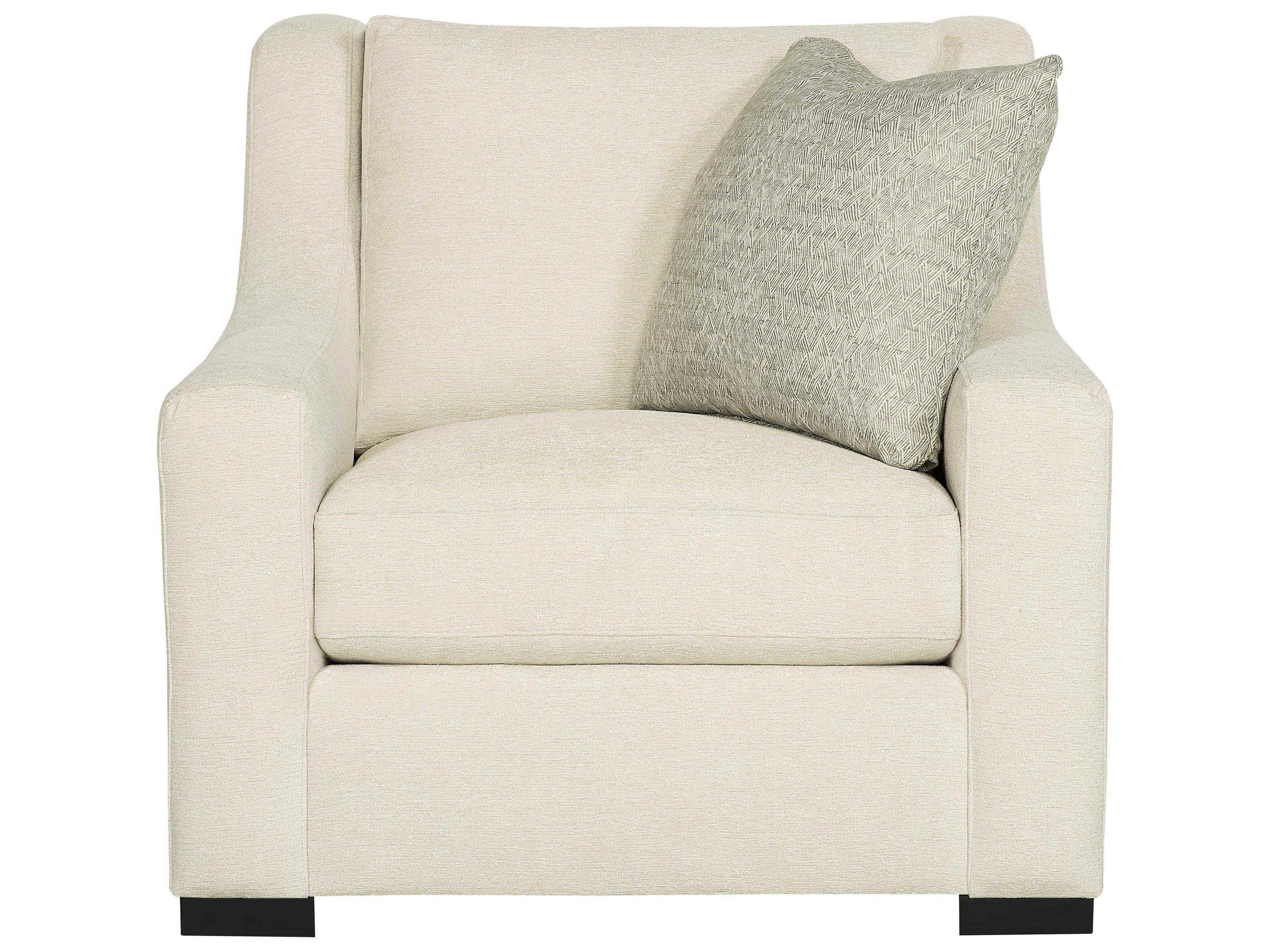 Bernhardt Germain White Fabric Accent Chair