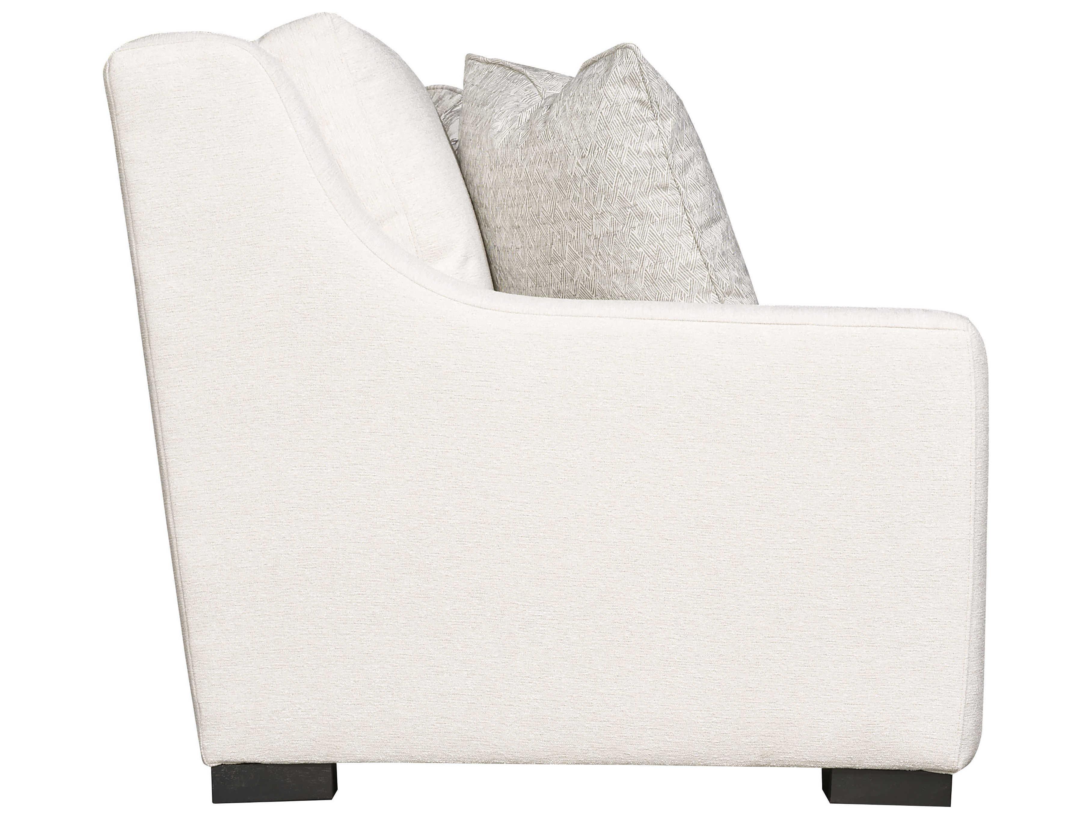 Bernhardt Germain Mocha White Upholstered Sofa
