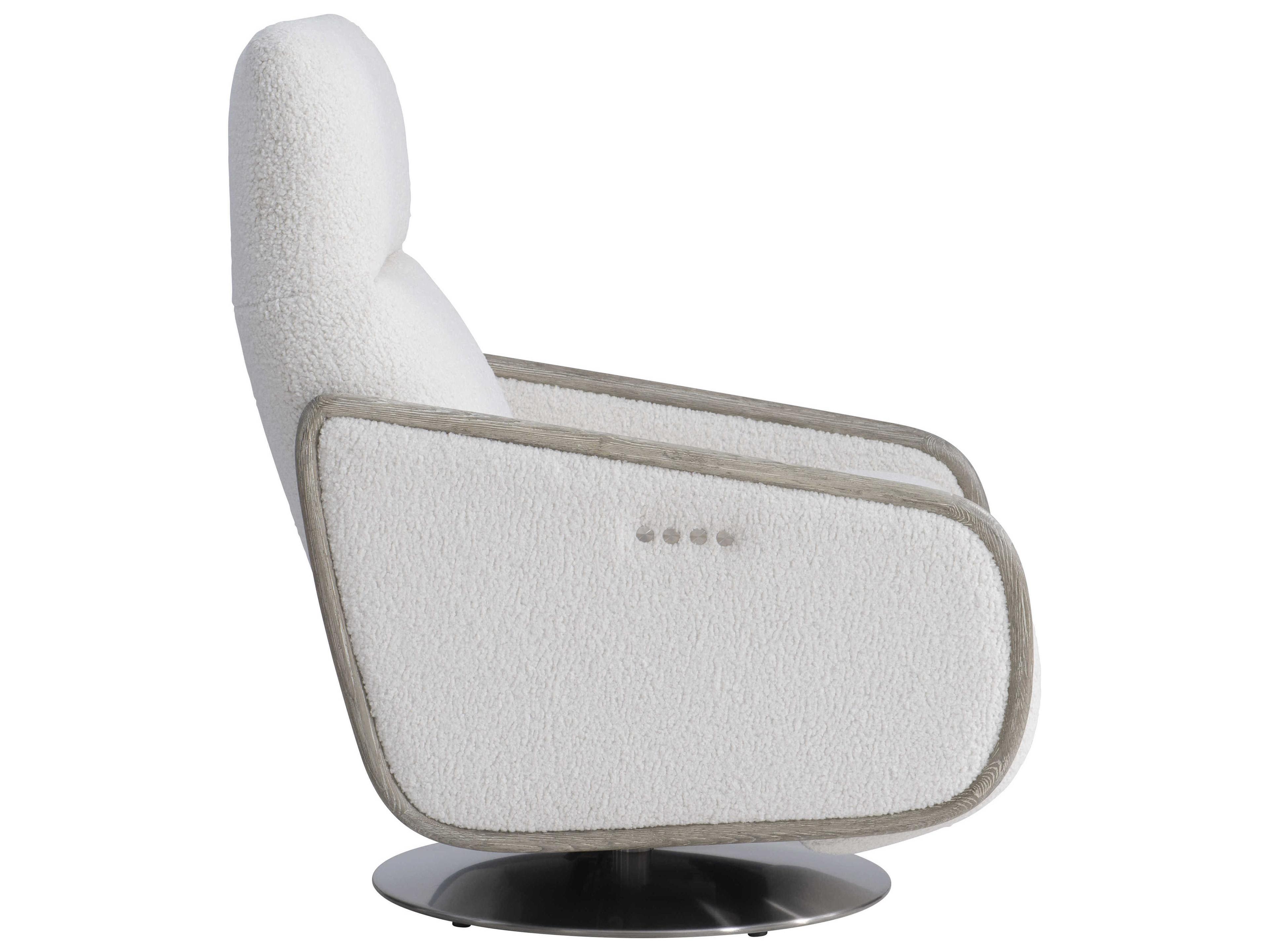 Bernhardt Living White Upholstered Recliner
