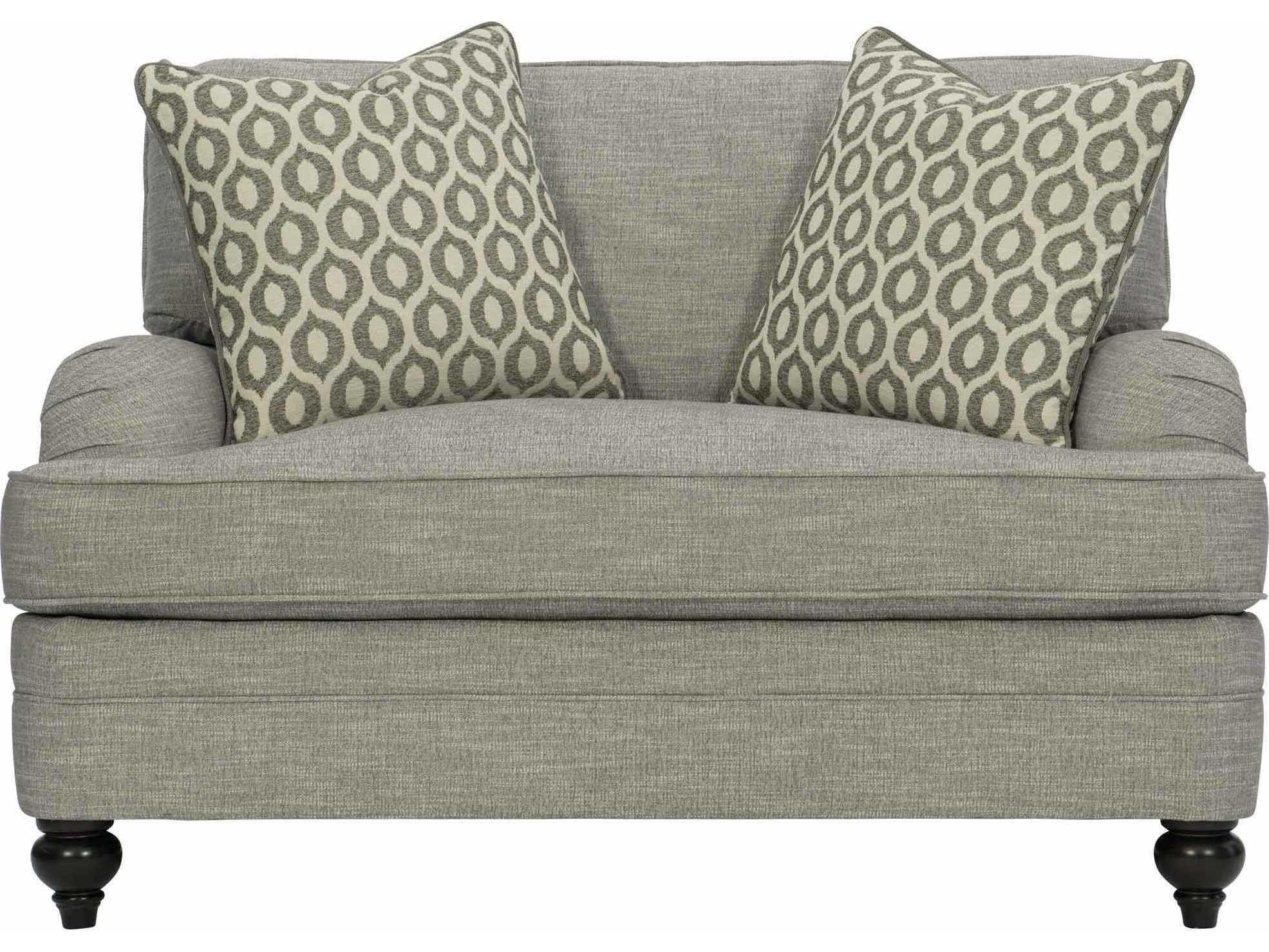Bernhardt Tarleton Gray Fabric Chair and a Half