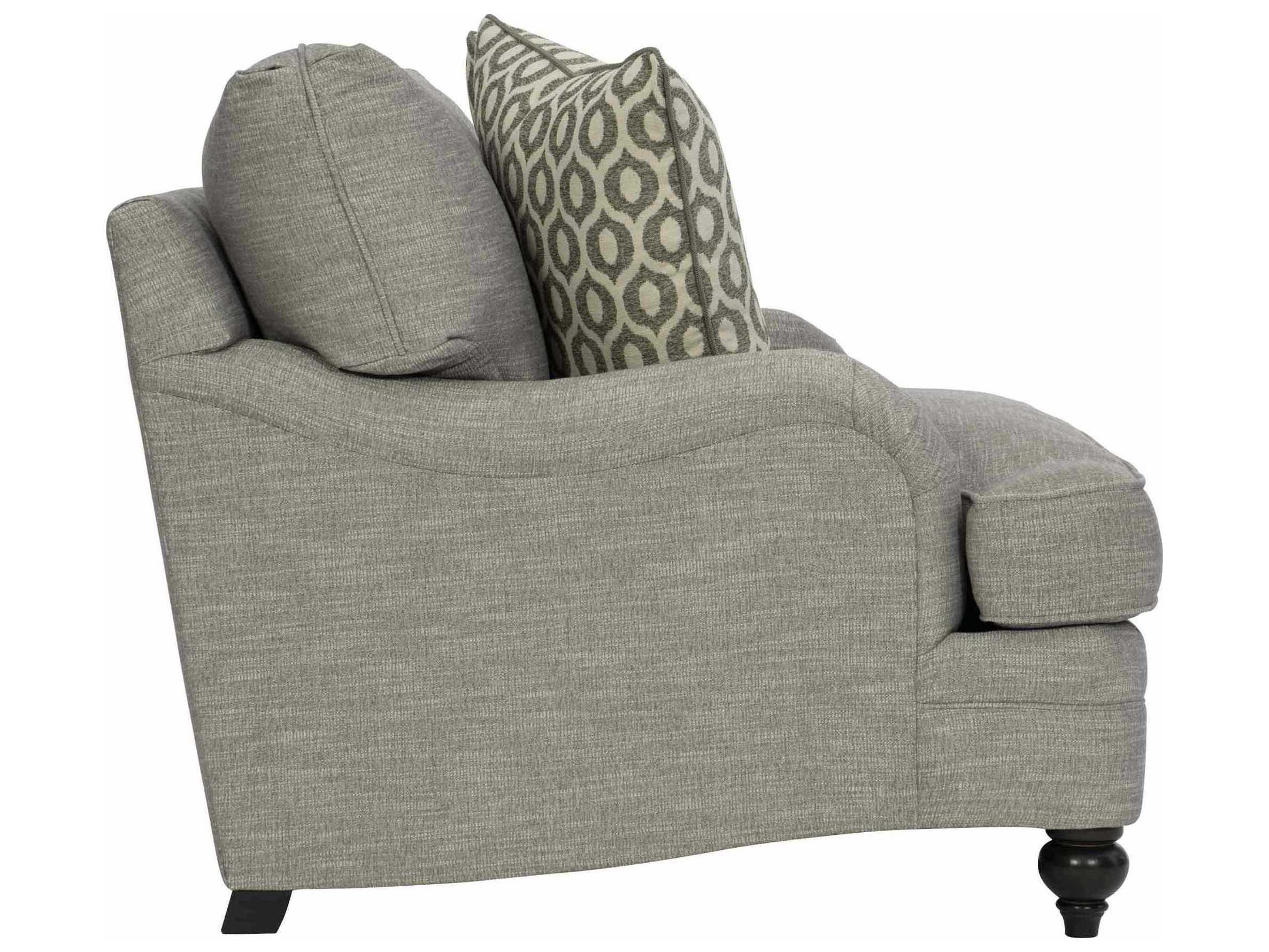 Bernhardt Tarleton Gray Fabric Chair and a Half