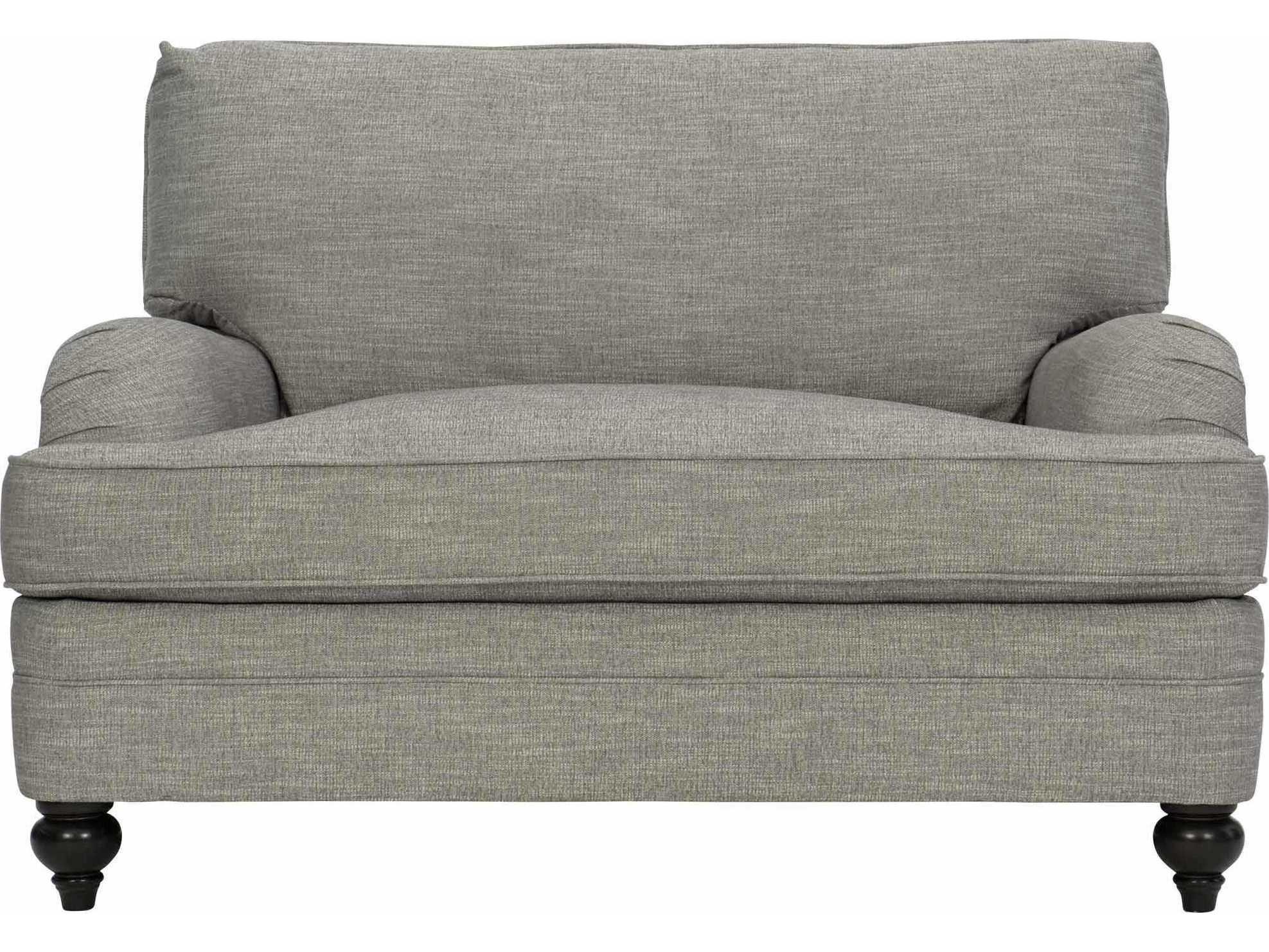 Bernhardt Tarleton Gray Fabric Chair and a Half