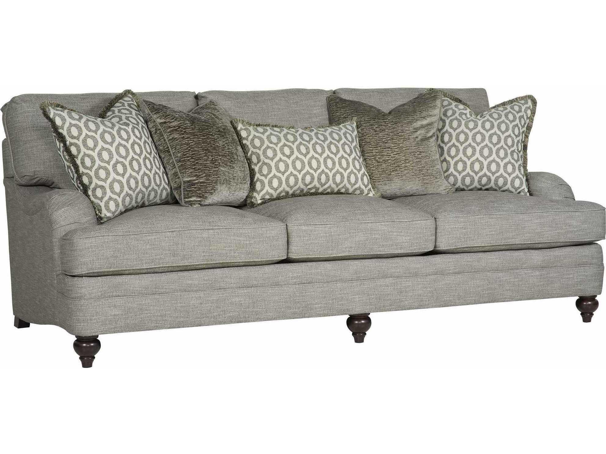 Bernhardt Tarleton Mocha Gray Upholstered Sofa