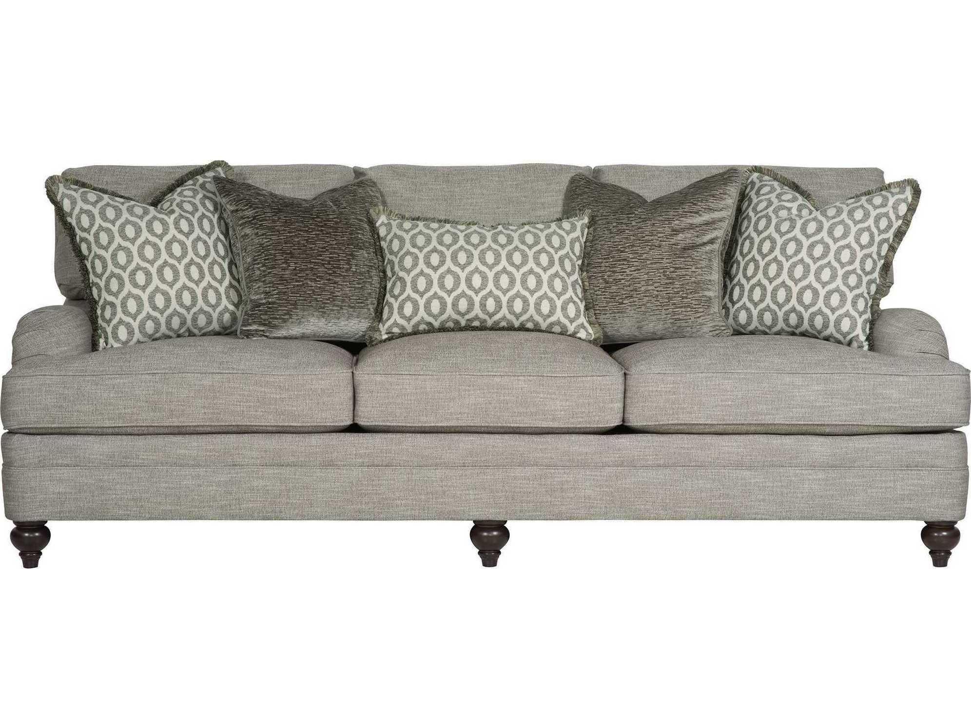 Bernhardt Tarleton Mocha Gray Upholstered Sofa