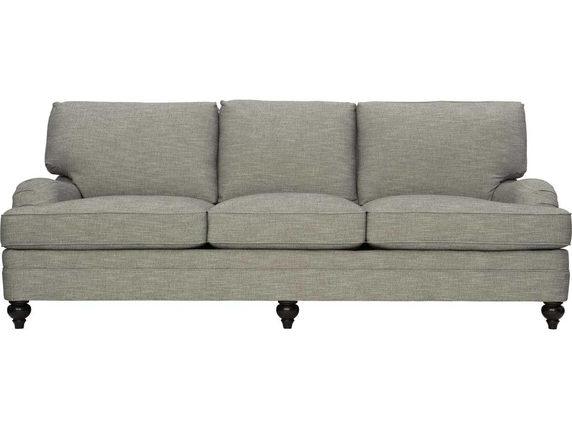 Bernhardt Tarleton Mocha Gray Upholstered Sofa
