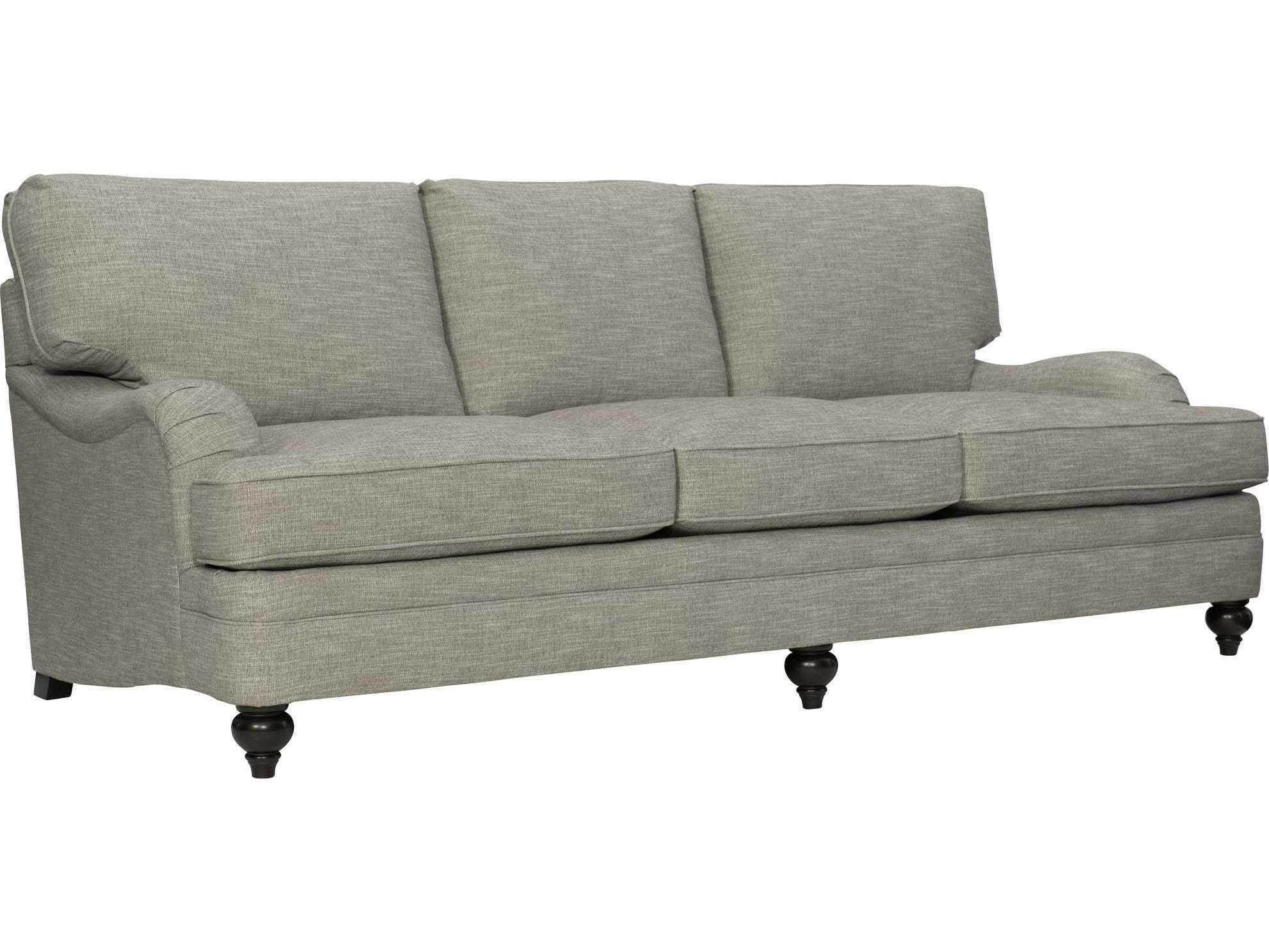 Bernhardt Tarleton Mocha Gray Upholstered Sofa