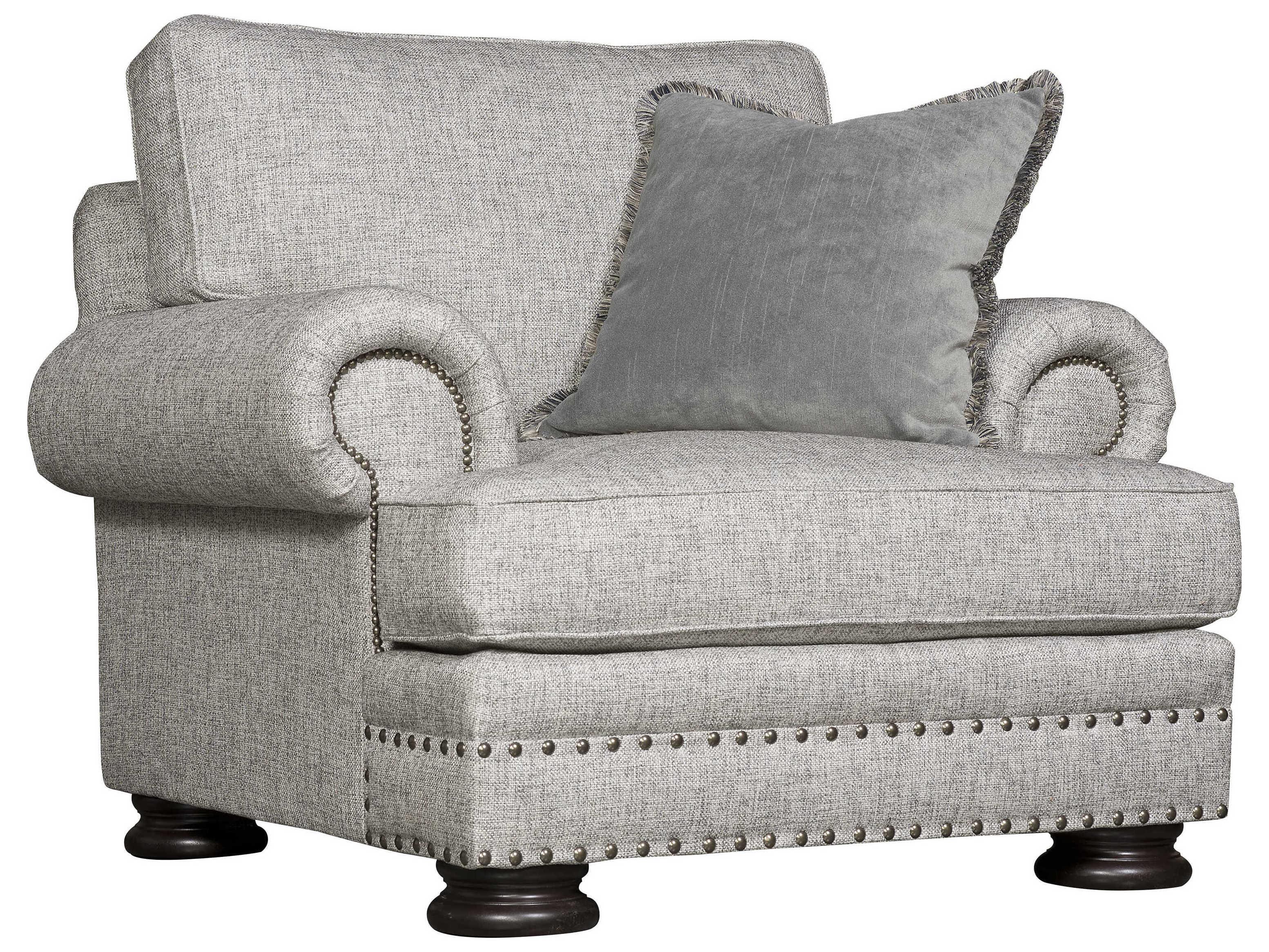 Bernhardt Foster Gray Fabric Accent Chair
