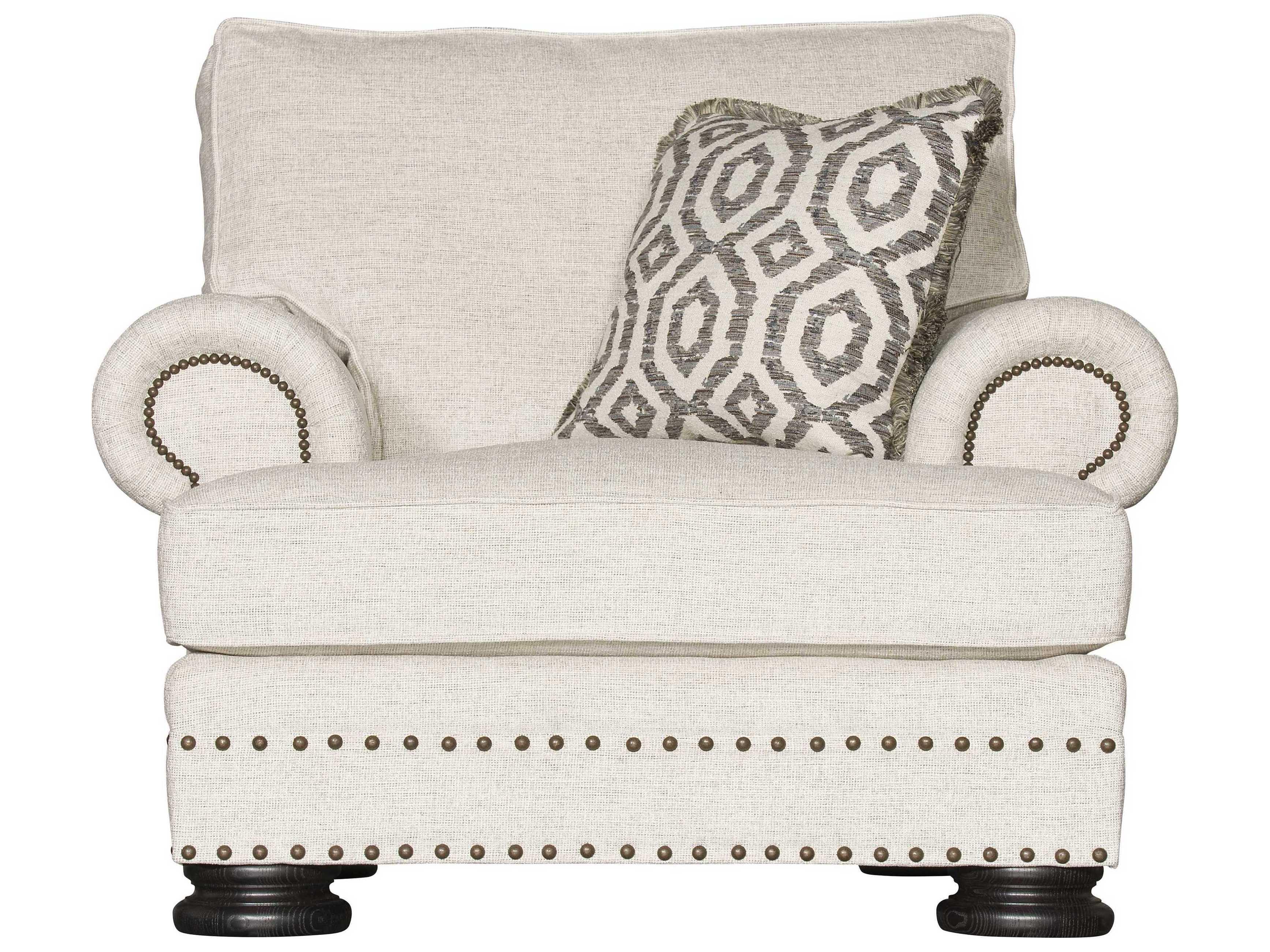 Bernhardt Foster White Fabric Accent Chair