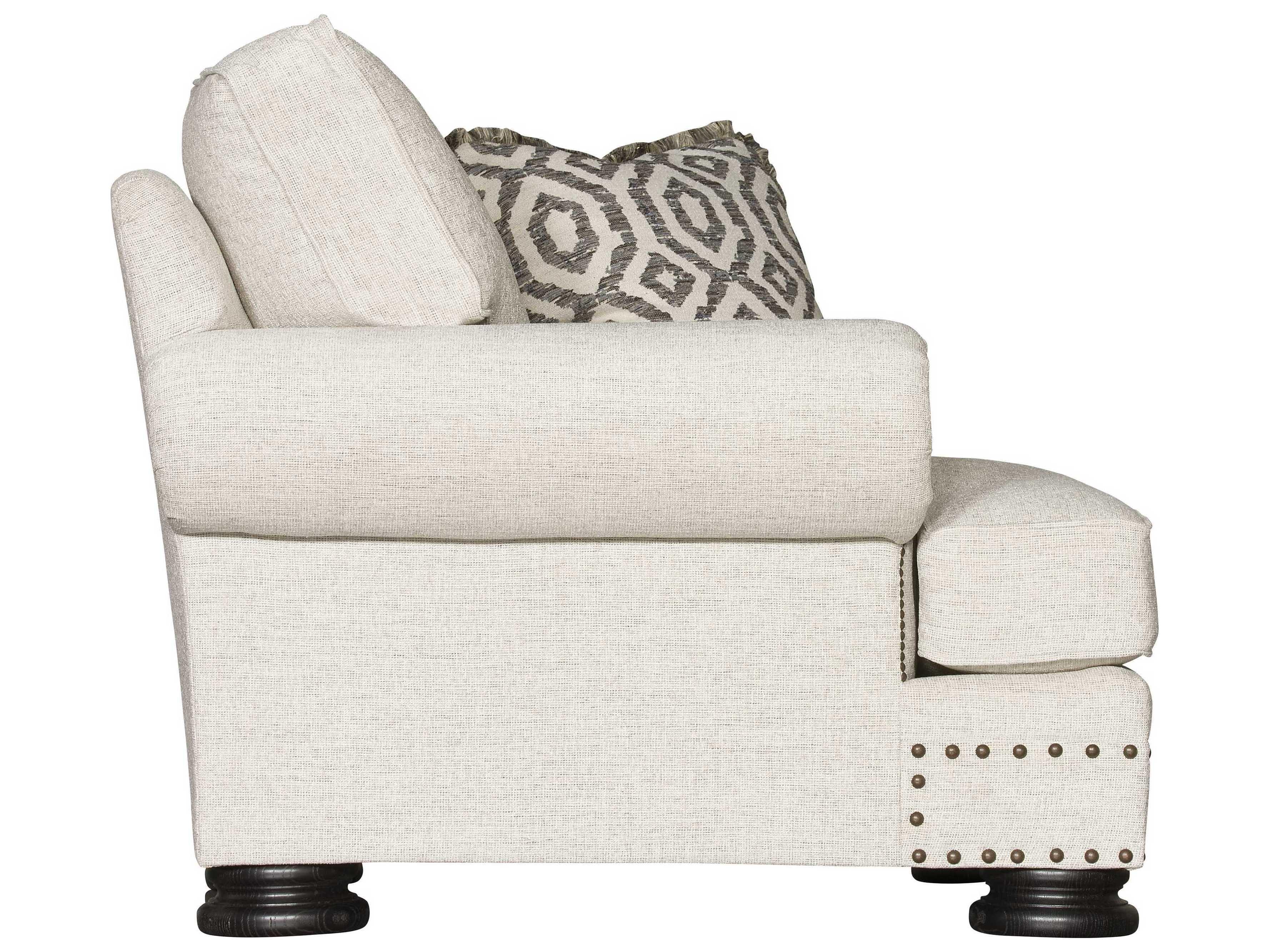 Bernhardt Foster White Fabric Accent Chair